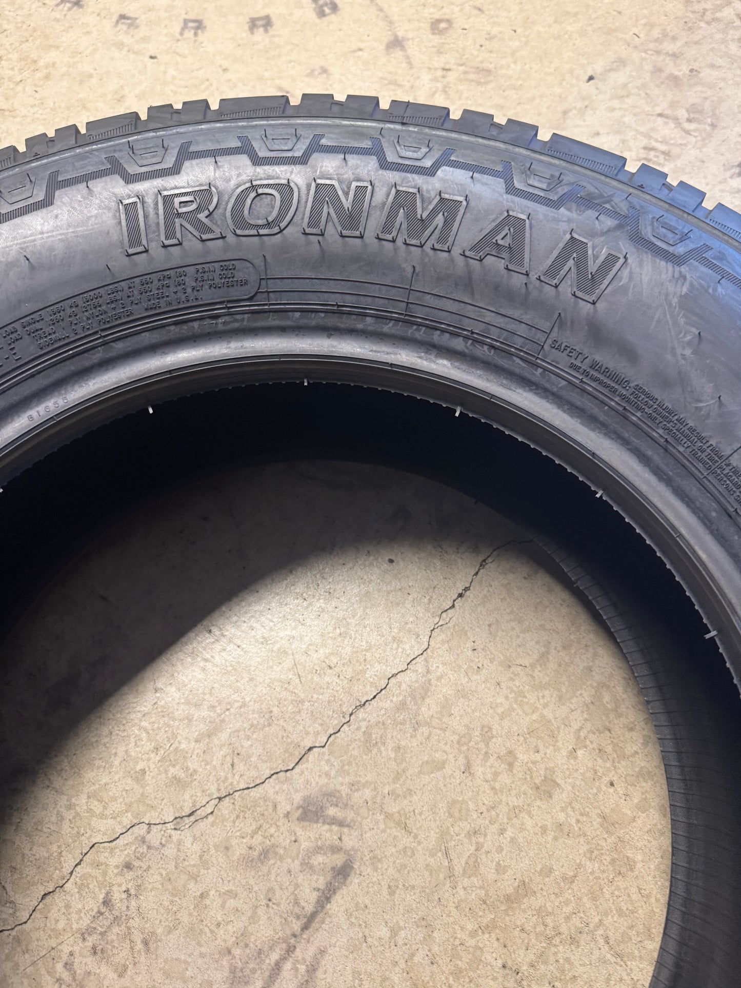 NOS IRONMAN ALL COUNTRY AT2 BSW LT 245 70 17 119/116S 10PLY ALL TERRAIN TIRE 7670