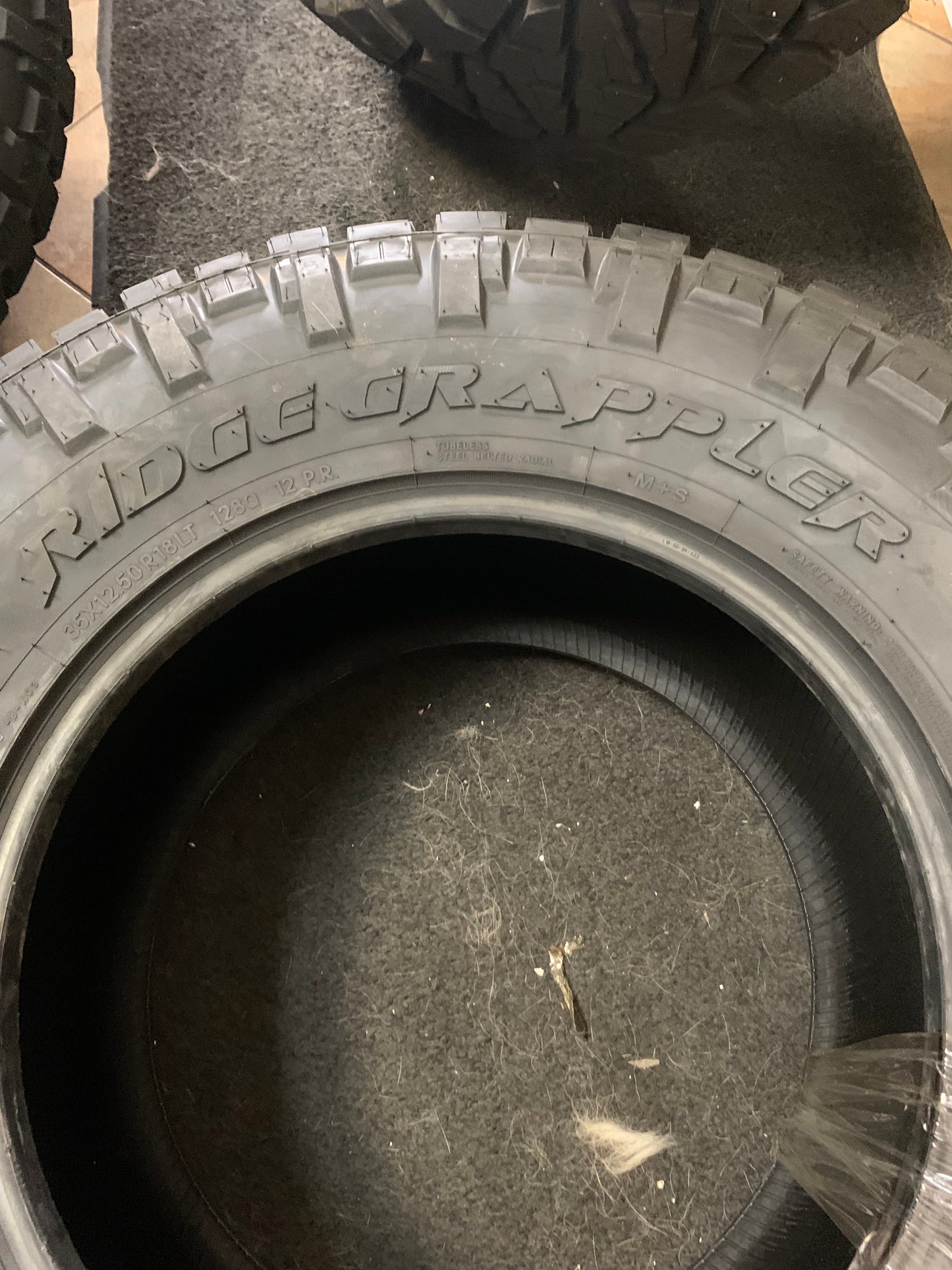 (KSL ONLY) 4 NITTO RIDGE GRAPPLER BSW LT 35 12.5 18 128Q 12PLY ALL TERRAIN TIRE 217130