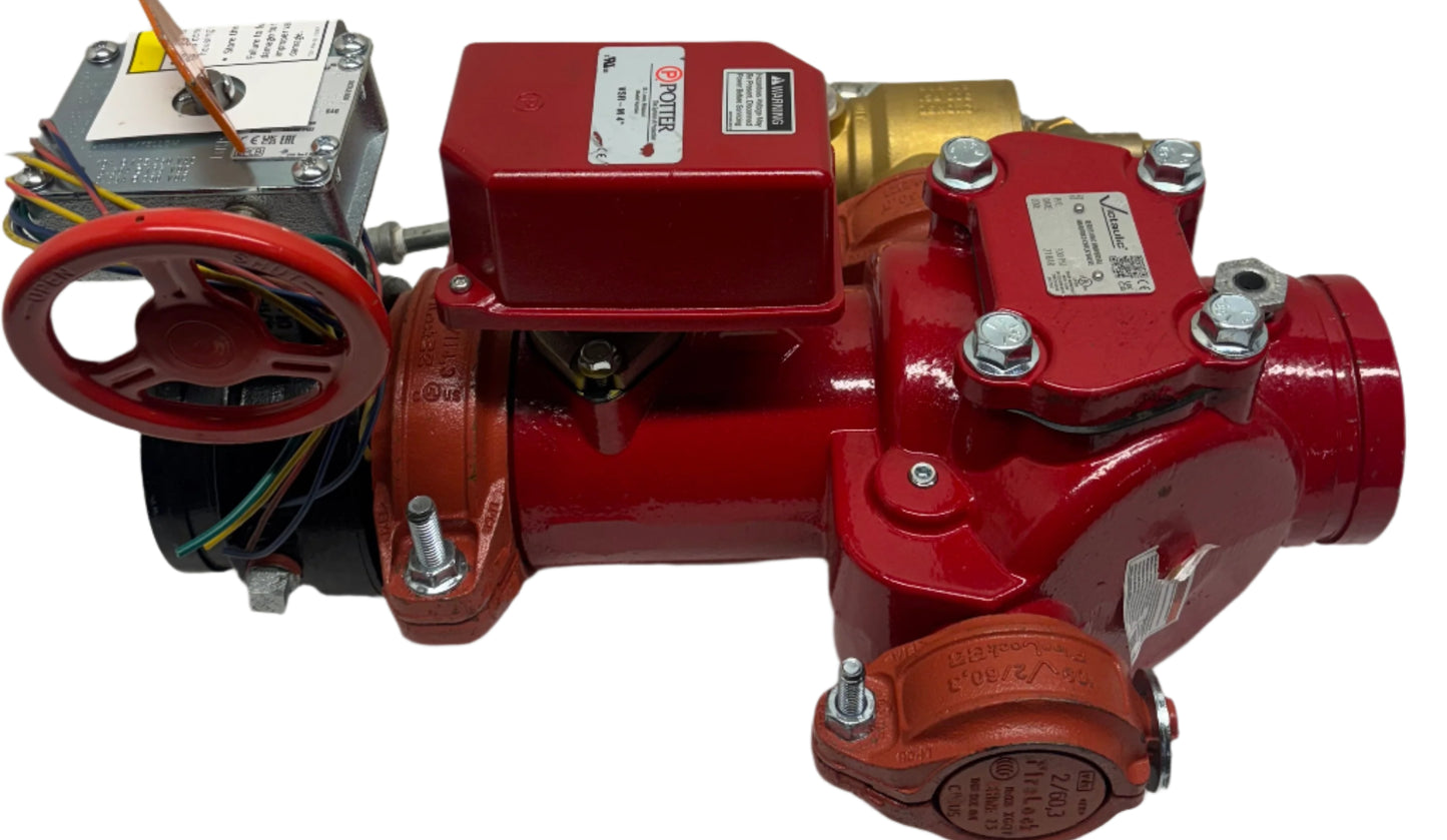 VICTAULIC S040UMC101 4" MANIFOLD CHECK ASSY. LEFT HAND W/ CONTROL VALVE/HOSE GXG UNIVERSAL
