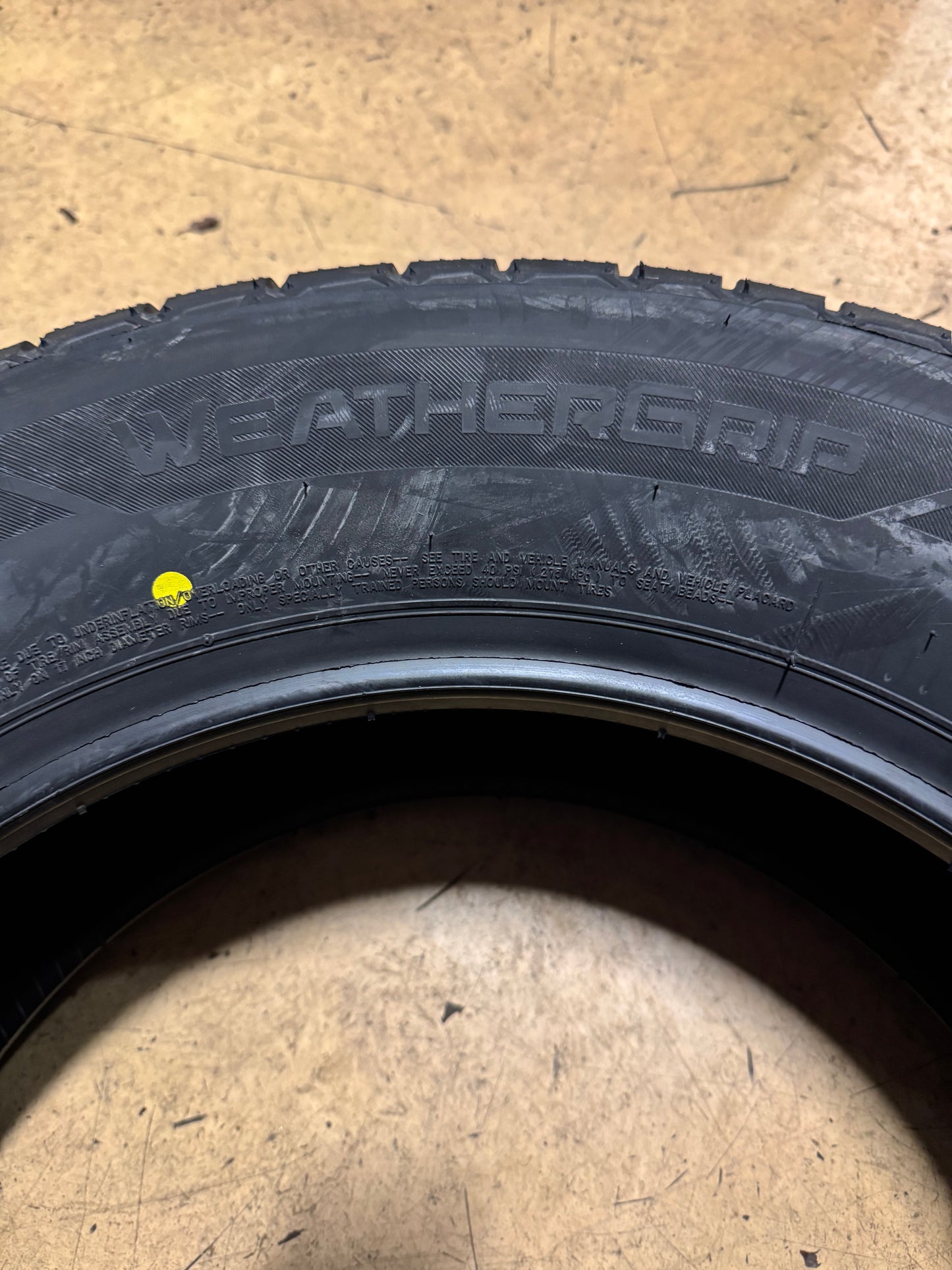 FIRESTONE WEATHERGRIP BSW P 235 65 17 104H ALL WEATHER TIRE 011548