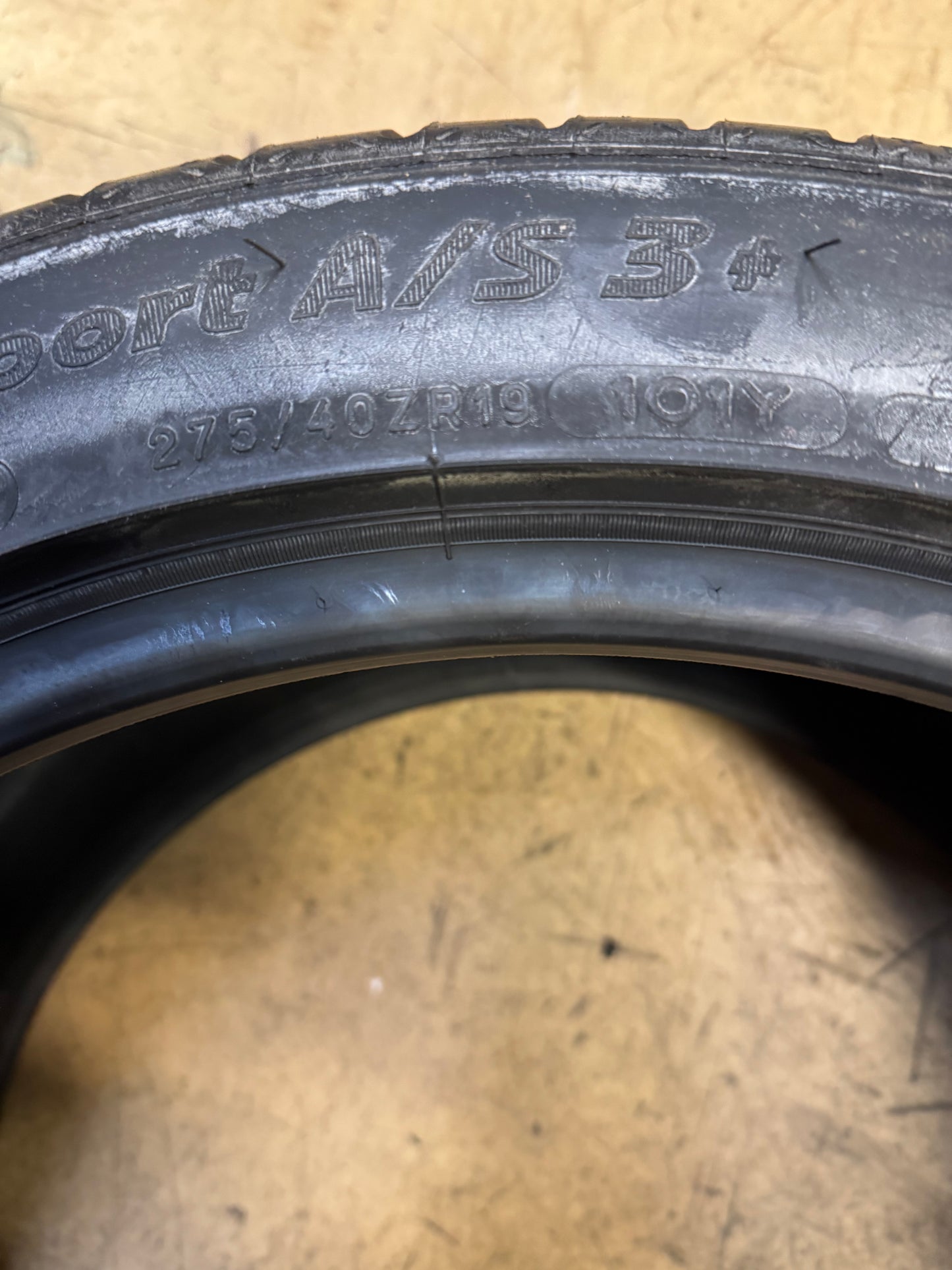 2 NOS MICHELIN PILOT SPORT A/S 3+ BSW P 275 40 19 101Y ALL SEASON TIRE 21607