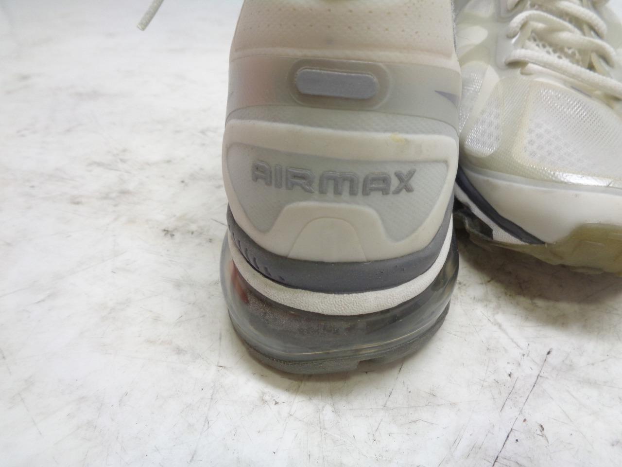 1 PAIR NEW WOMEN'S NIKE AIRMAX+ WHITE SNEAKERS SIZE 9 487679 100 SR