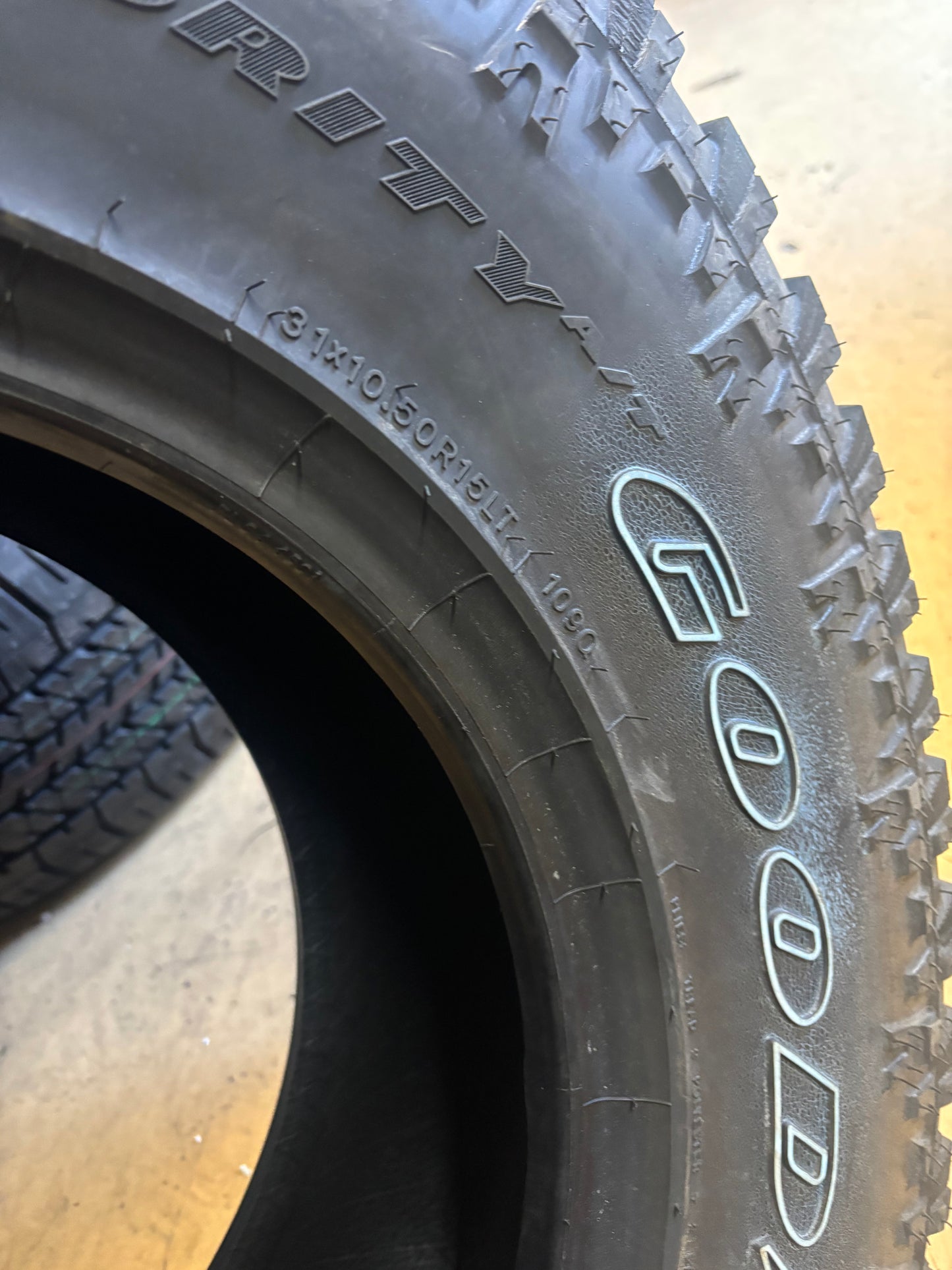 GOODYEAR WRANGLER AUTHORITY A/T RWL LT 31 10.5 15 109Q LRC 6 PLY ALL TERRAIN TIRE 751322327