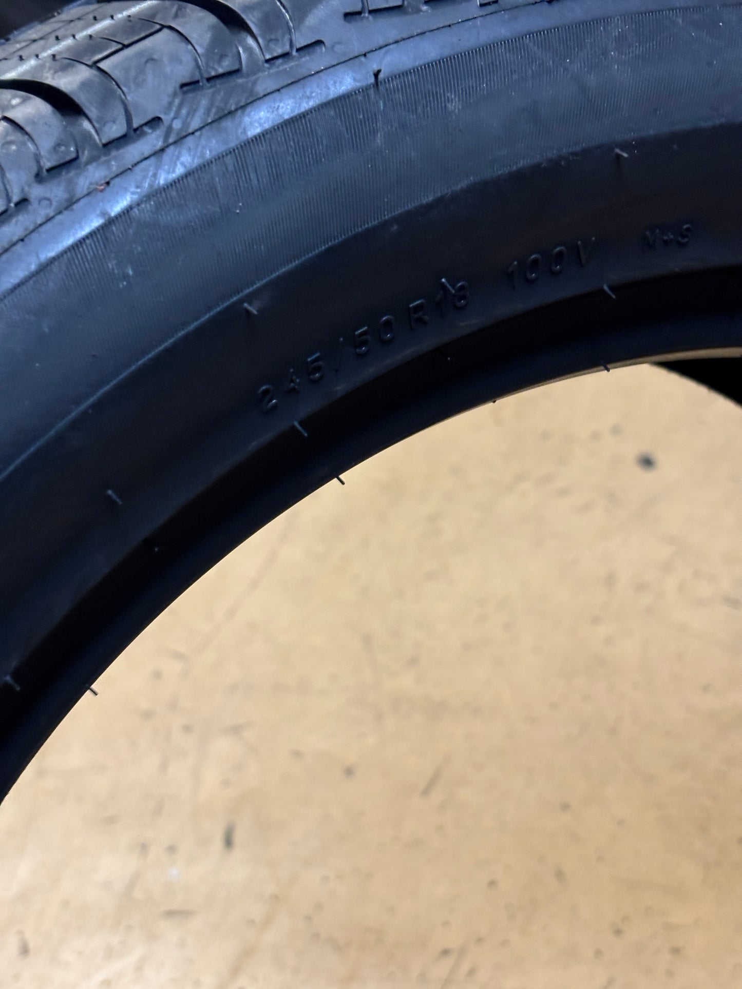 UNIROYAL TIGER PAW TOURING A/S DT BSW P 245 50 18 100V SL ALL SEASON TIRE 06983