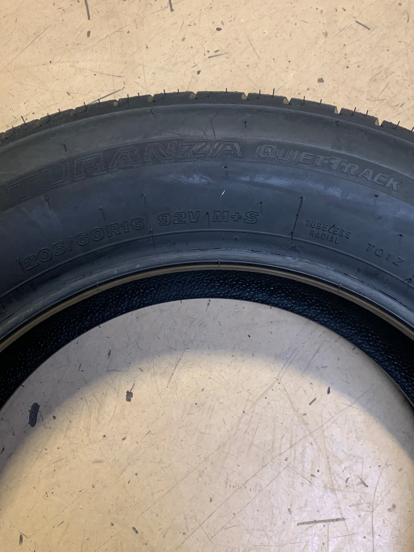 BRIDGESTONE TURANZA QUIET TRACK BSW P  205 60 16 92V ALL SEASON TIRE 000071