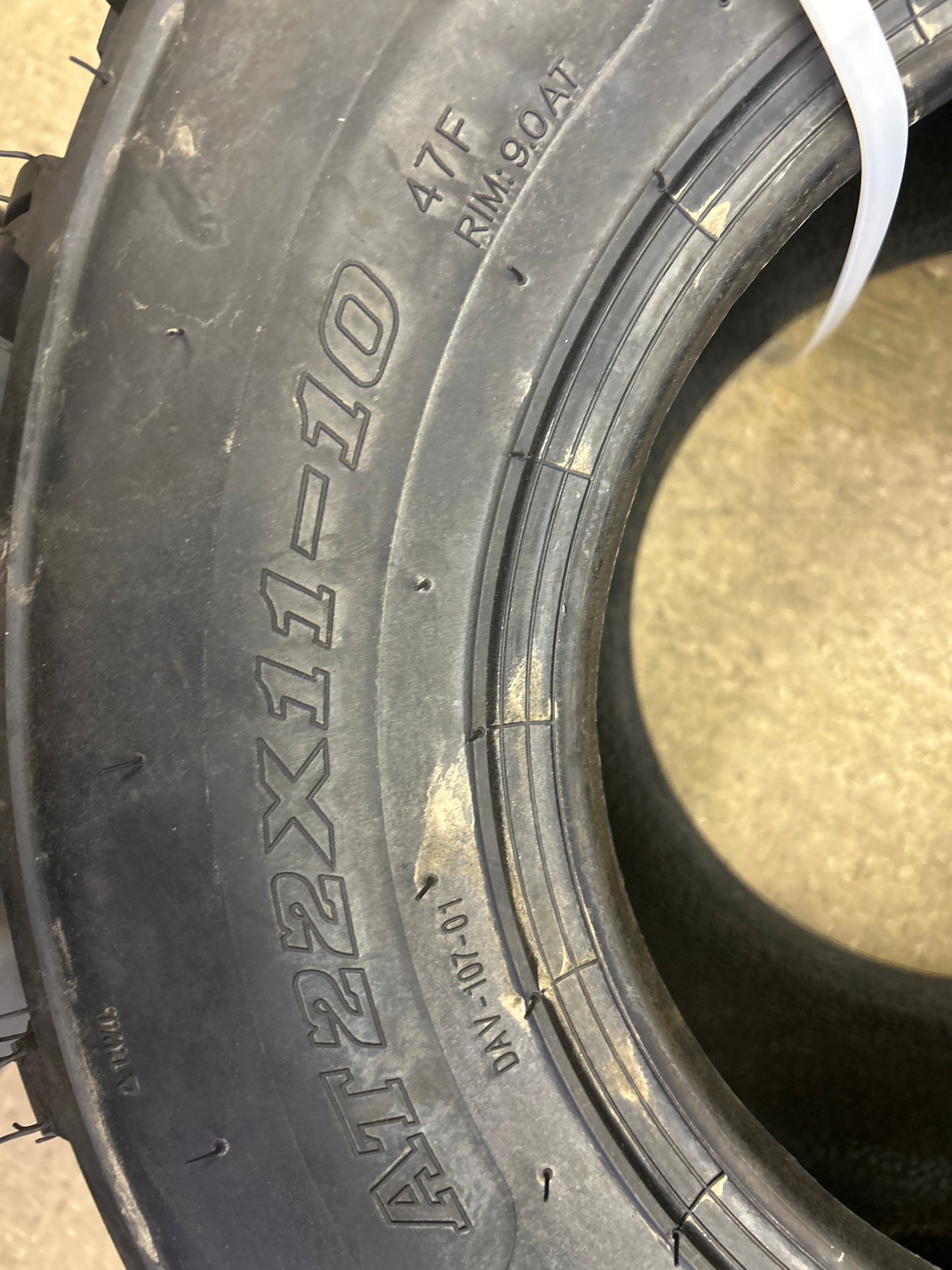 DUHOW DAV107 BSW AT 22 11 10 47F 6PLY ATV/UTV TIRE DU2211010