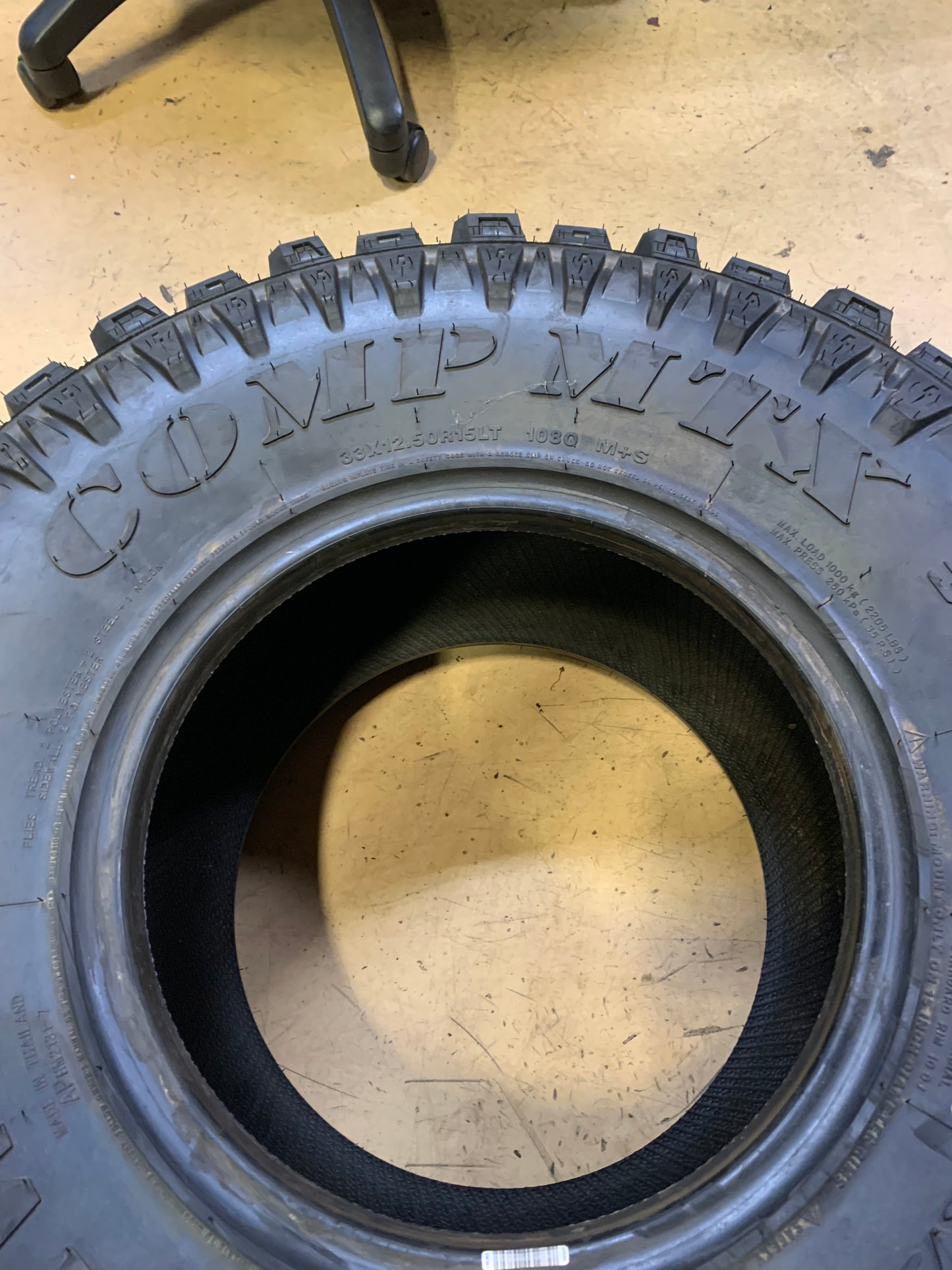 MUDCLAW COMP MTX BSW LT 33 12.5 15 108Q 6PLY ALL TERRAIN TIRE TBCMTX33