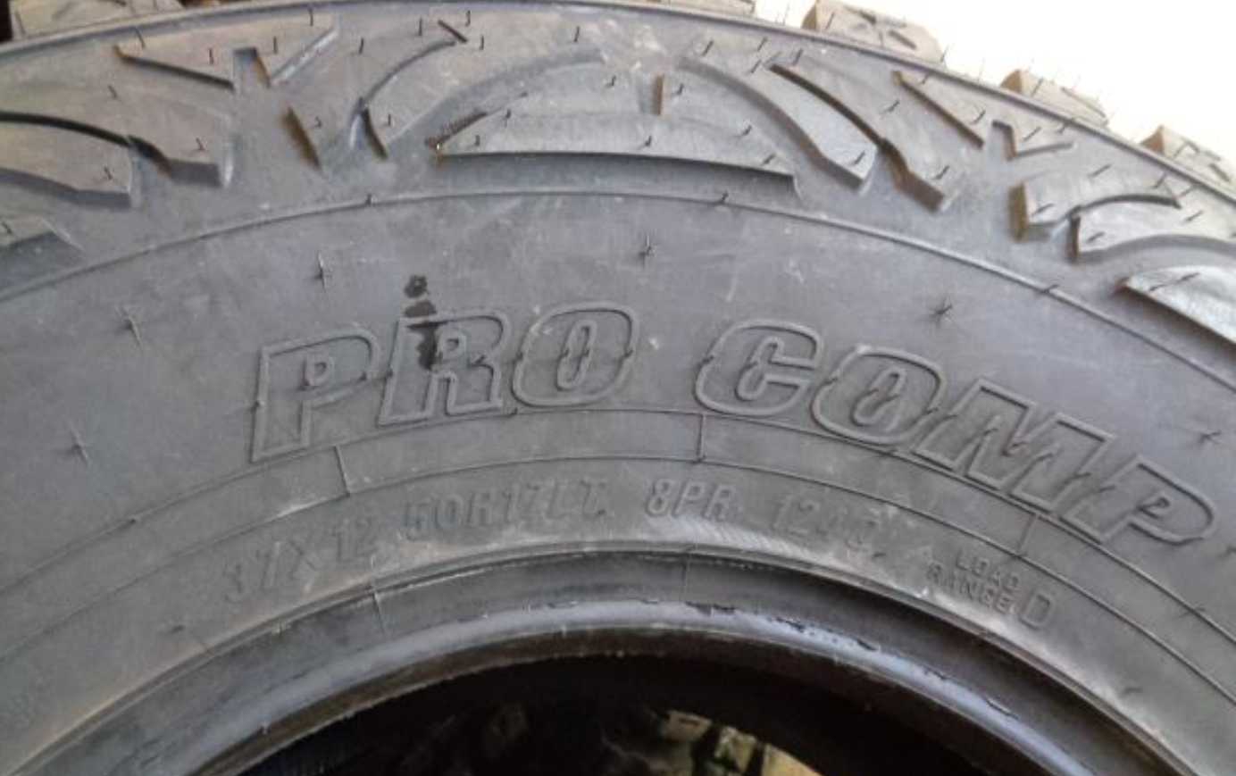 (KSL ONLY ) 4 PRO COMP XTREME MT2 BSW LT 37 12.5 17 124Q LRD 8PLY MUD TERRAIN TIRE 771237