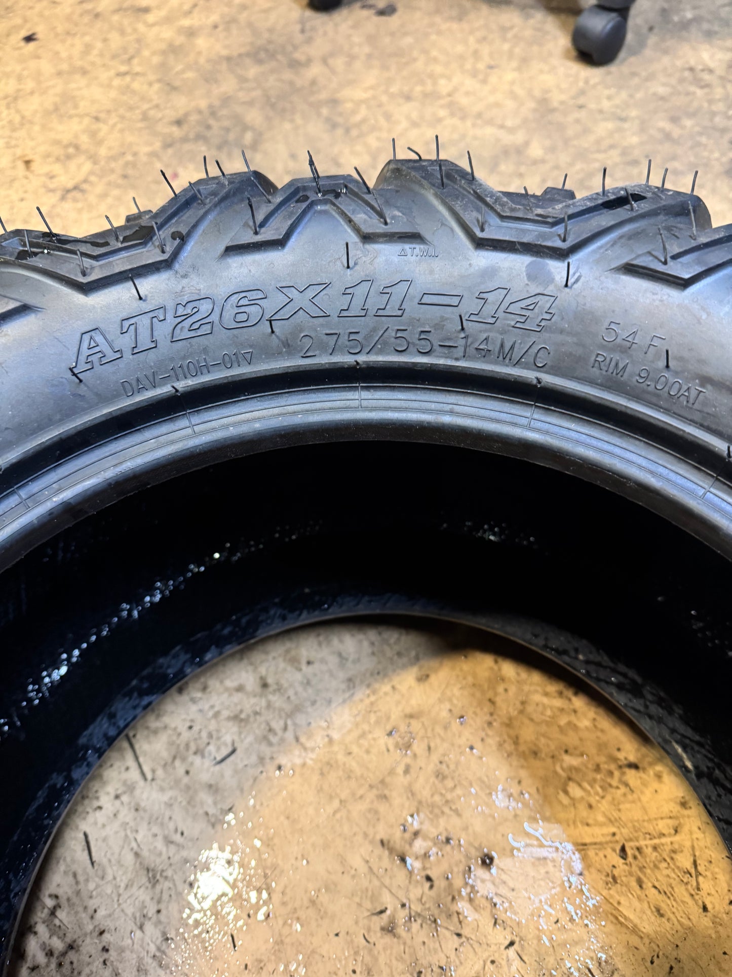 DUHOW BSW AT 26 11 14 54F 6PLY ATV/UTV TIRE DU261114