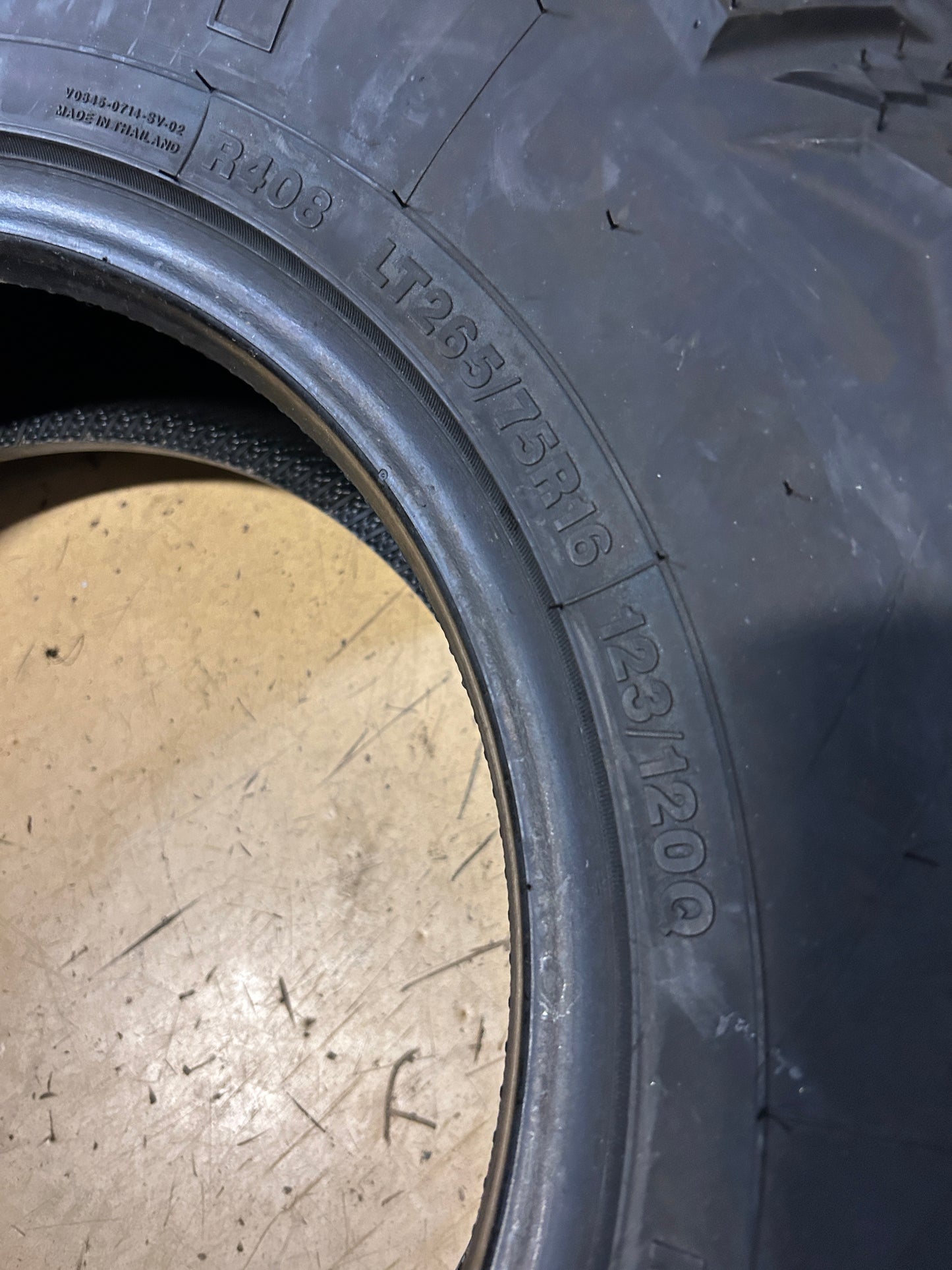 AMERICUS RUGGED M/T BSW LT 265 75 16 123/120Q 10PLY MUD TIRE AMD2457