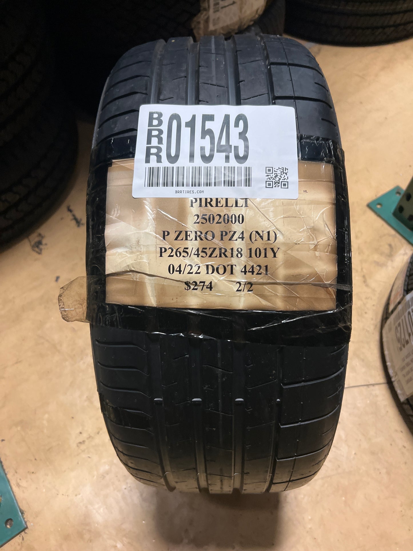 PIRELLI P ZERO PZ4 (N1) PORSCHE P265 45 18 101Y SL SUMMER TIRE 2502000