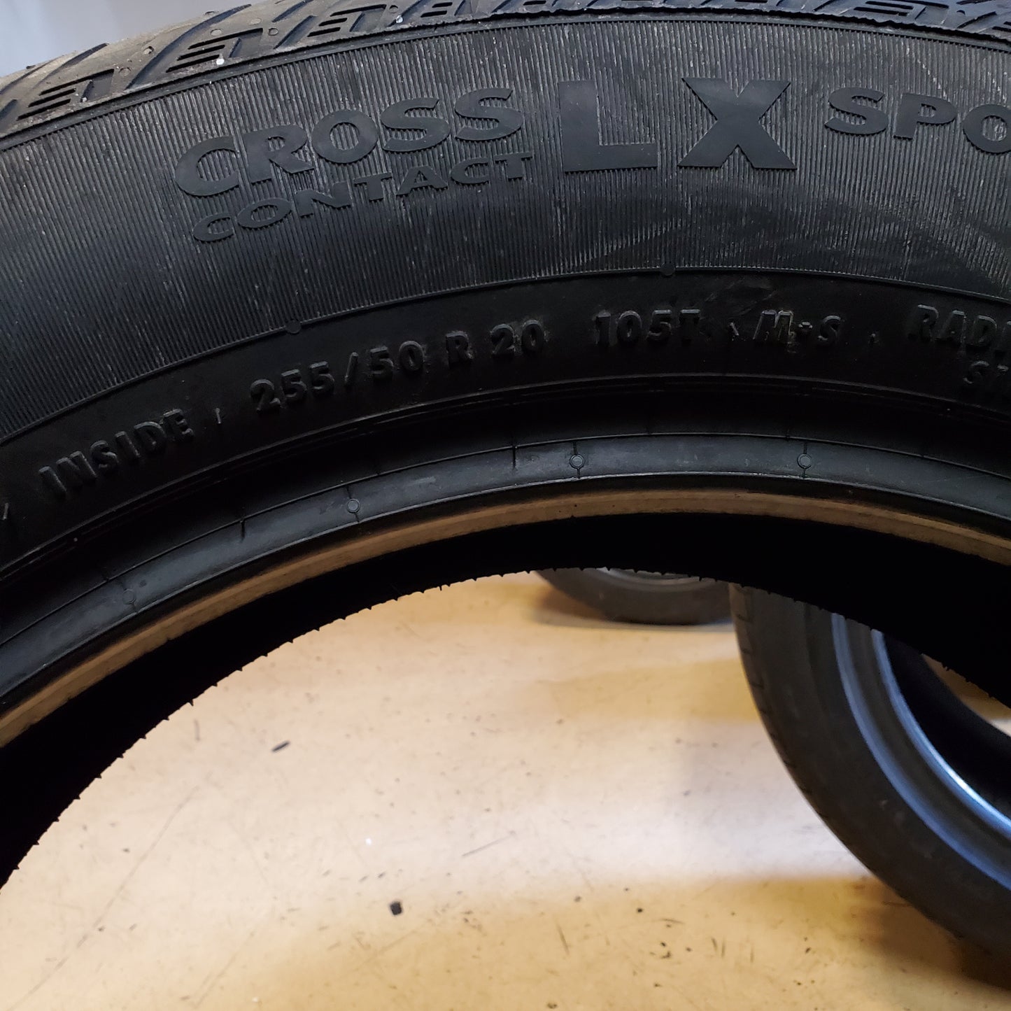 4 CONTINENTAL CROSSCONTACT LX SPORT P 255 50 20 105T SL TIRE 03593650000
