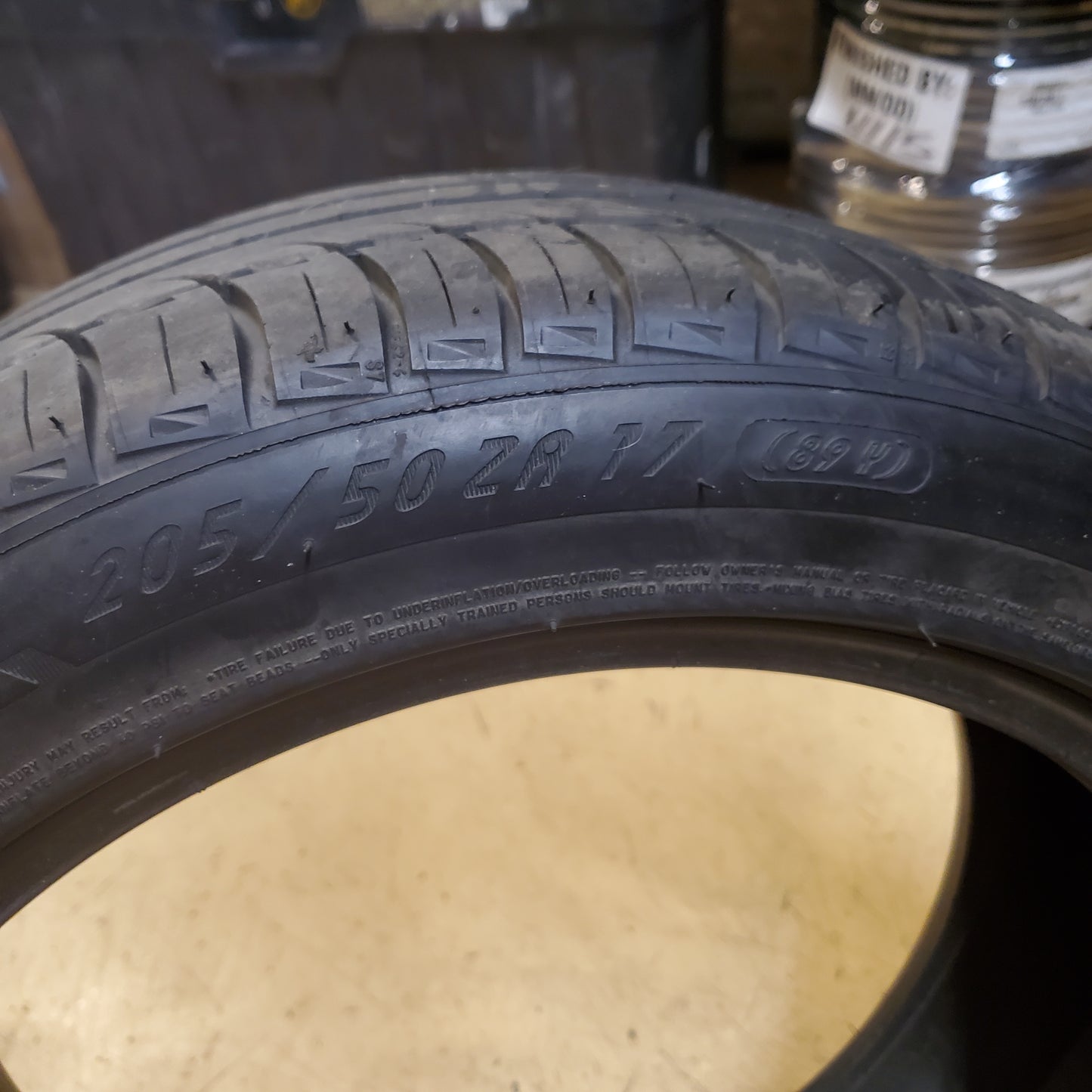 2 USED DTO 9/32" MICHELIN PILOT SPORT SP2 (N3) PORSCHE P 205 50 17 89Y SL TIRES 18655 SUMMER