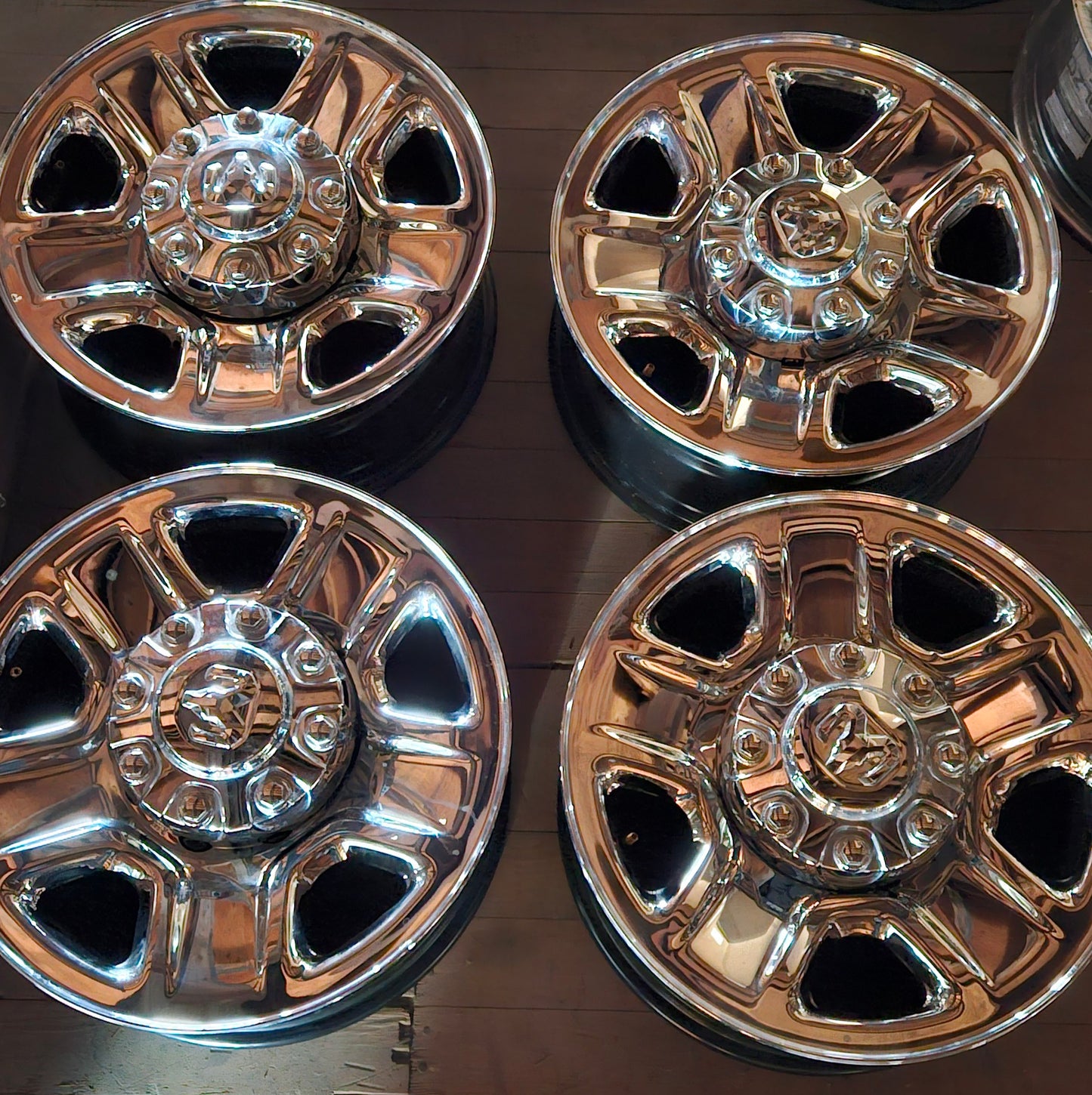 (KSL ONLY) 4 DODGE 2015 RAM 2500 OEM 18" INCH WHEEL RIM STEEL/CHROME
