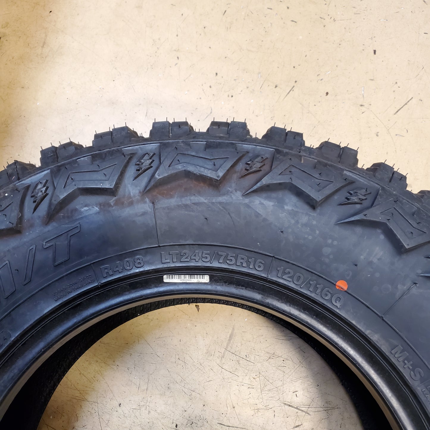 (KSL ONLY) 4 THUNDERER TRAC GRIP M/T R408 BSW LT 245 75 16 120/116Q 10 PLY MUD TIRE TH2455