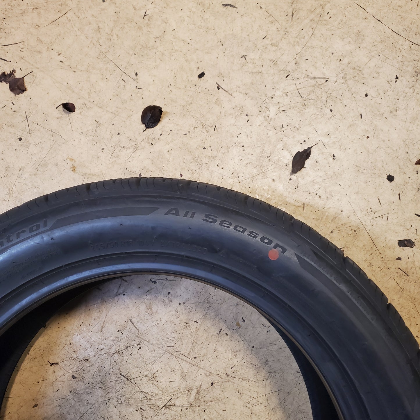 BFGOODRICH ADVANTAGE CONTROL BSW 245 50 18 104V XL YEAR ROUND TIRE 72672