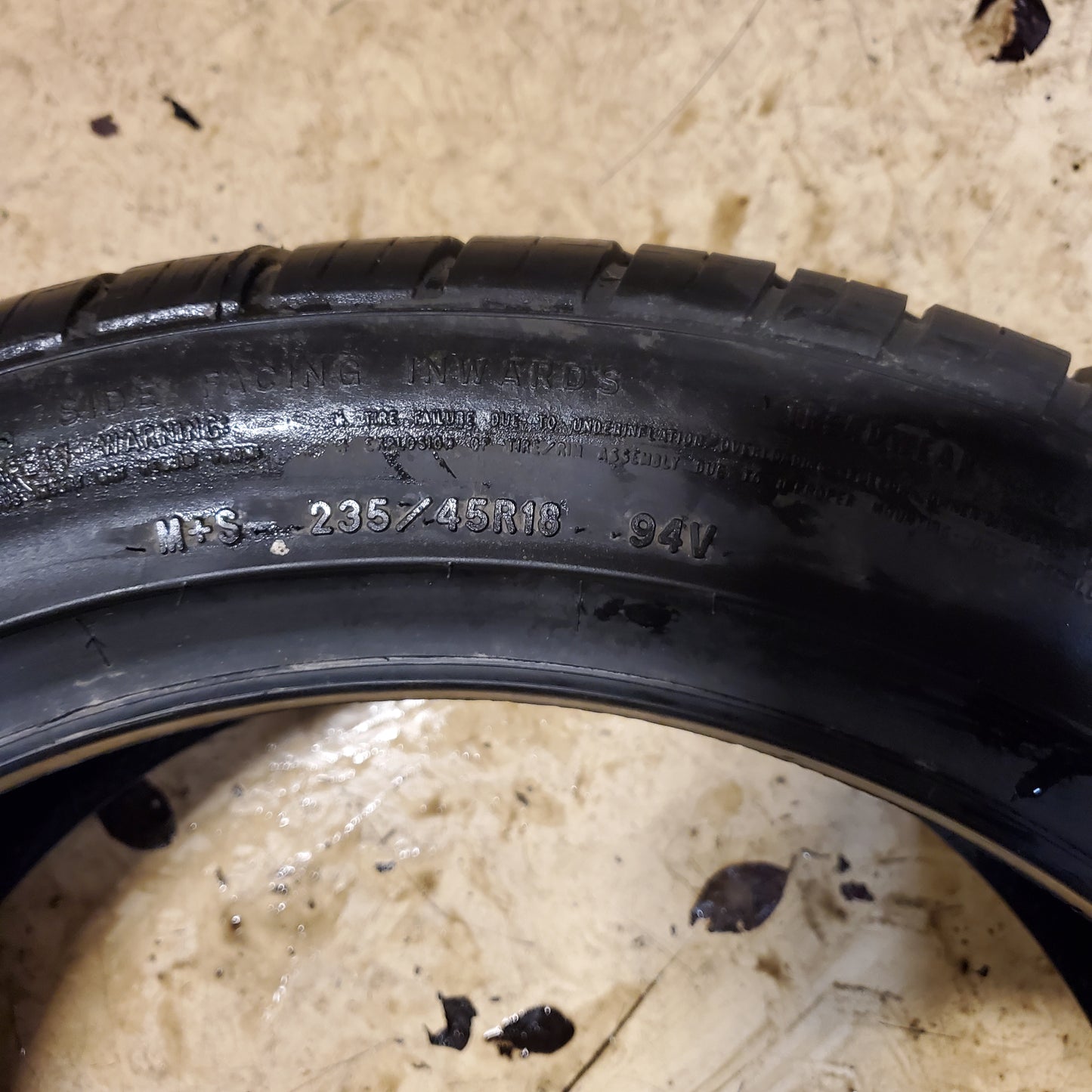 2 GOODYEAR EAGLE SPORT A/S BSW 235 45 18 94V ALL SEASON CAR TIRE 109084366