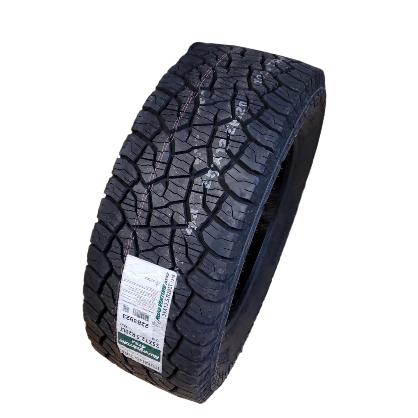 KUMHO ROAD VENTURE AT52 BSW LT 35X12.50R20 121R 10 PLY ALL TERRAIN TIRE 2283923