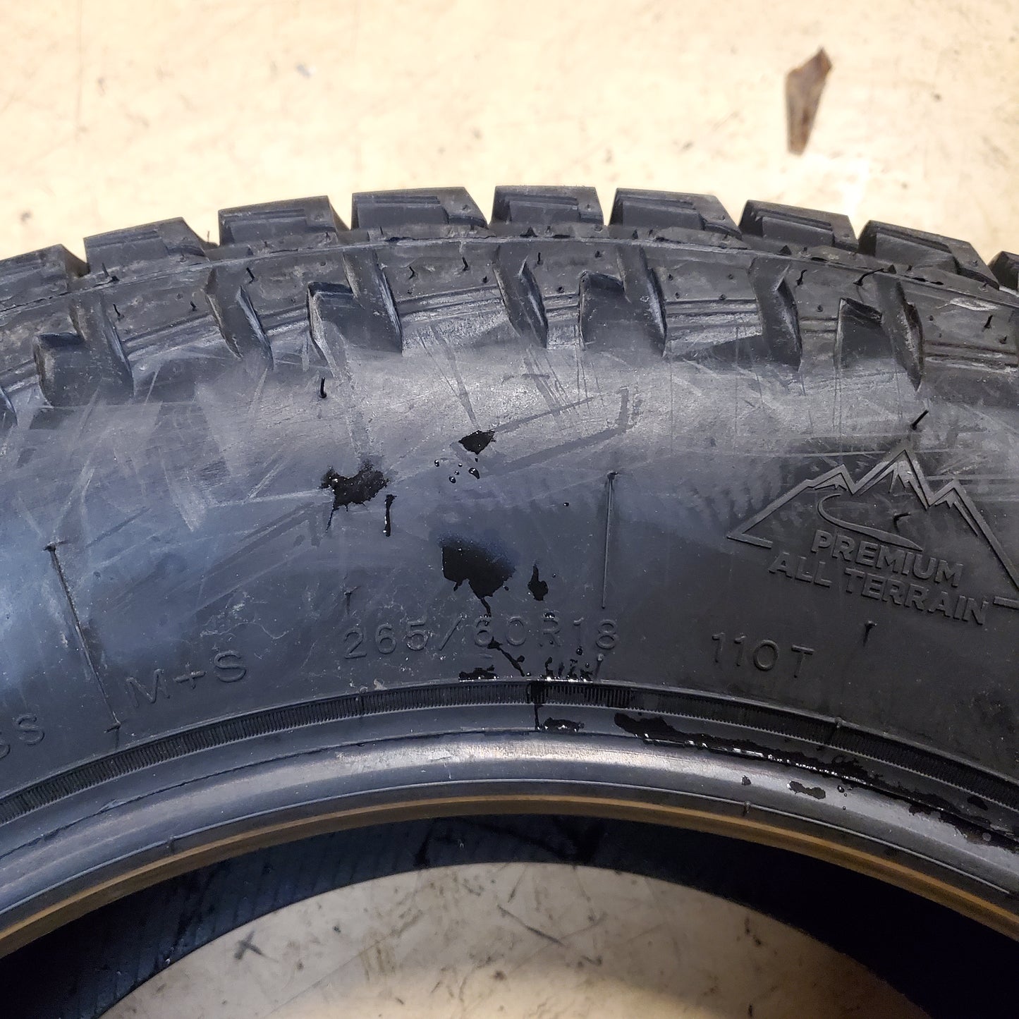 DELTA TRAILCUTTER AT4S BSW P 265 60 18 110T ALL TERRAIN TIRE TCA91