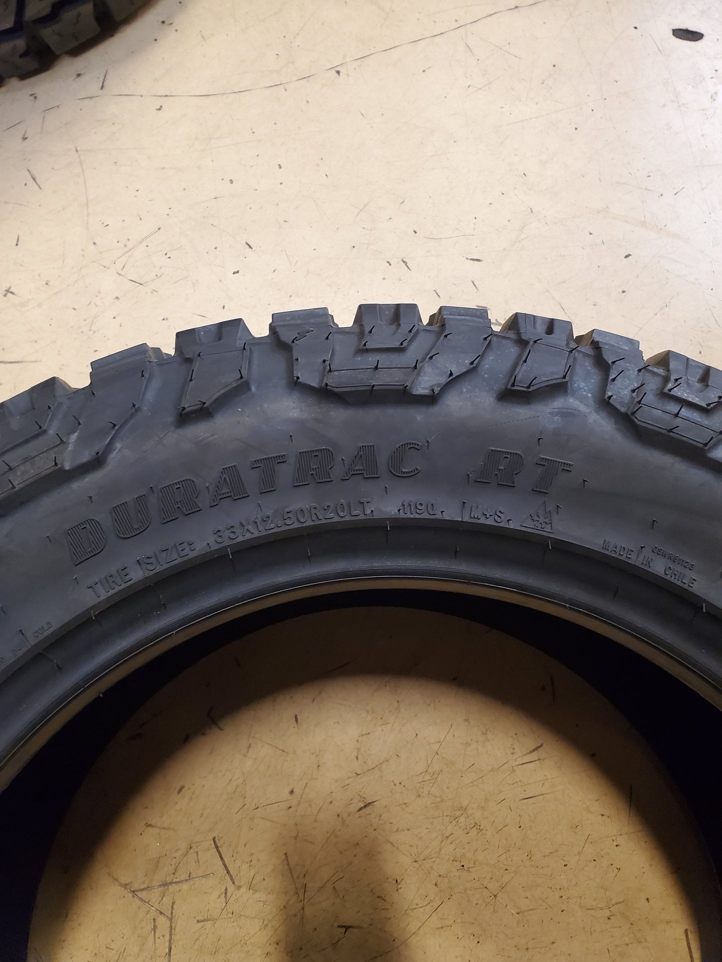 GOODYEAR WRANGLER DURATRAC RT BSW LT 33 12.50 20 119Q 12 PLY TIRE 176313991