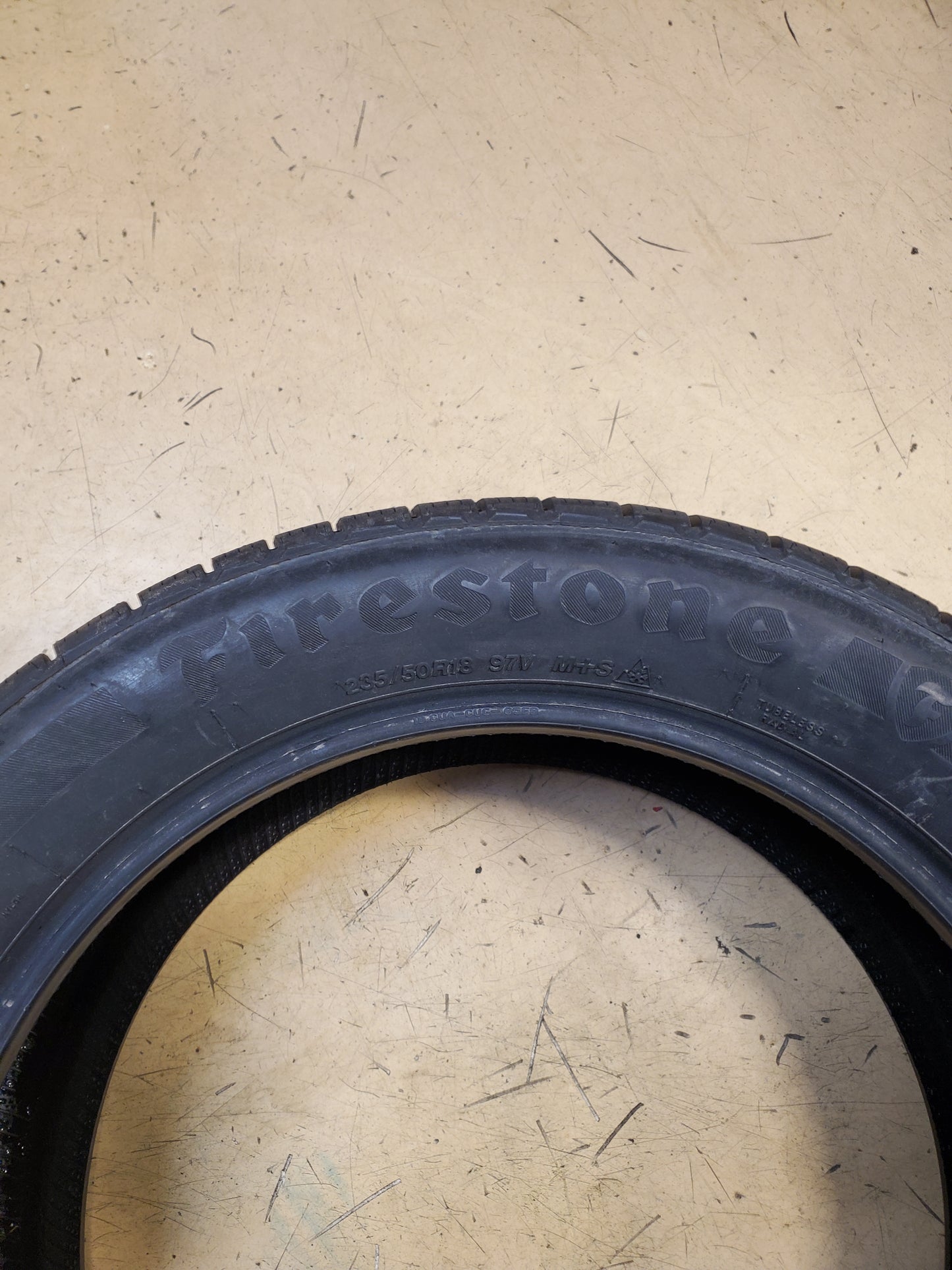 FIRESTONE WEATHERGRIP BSW P 235 50 18 97V ALL WEATHER TIRE 009165