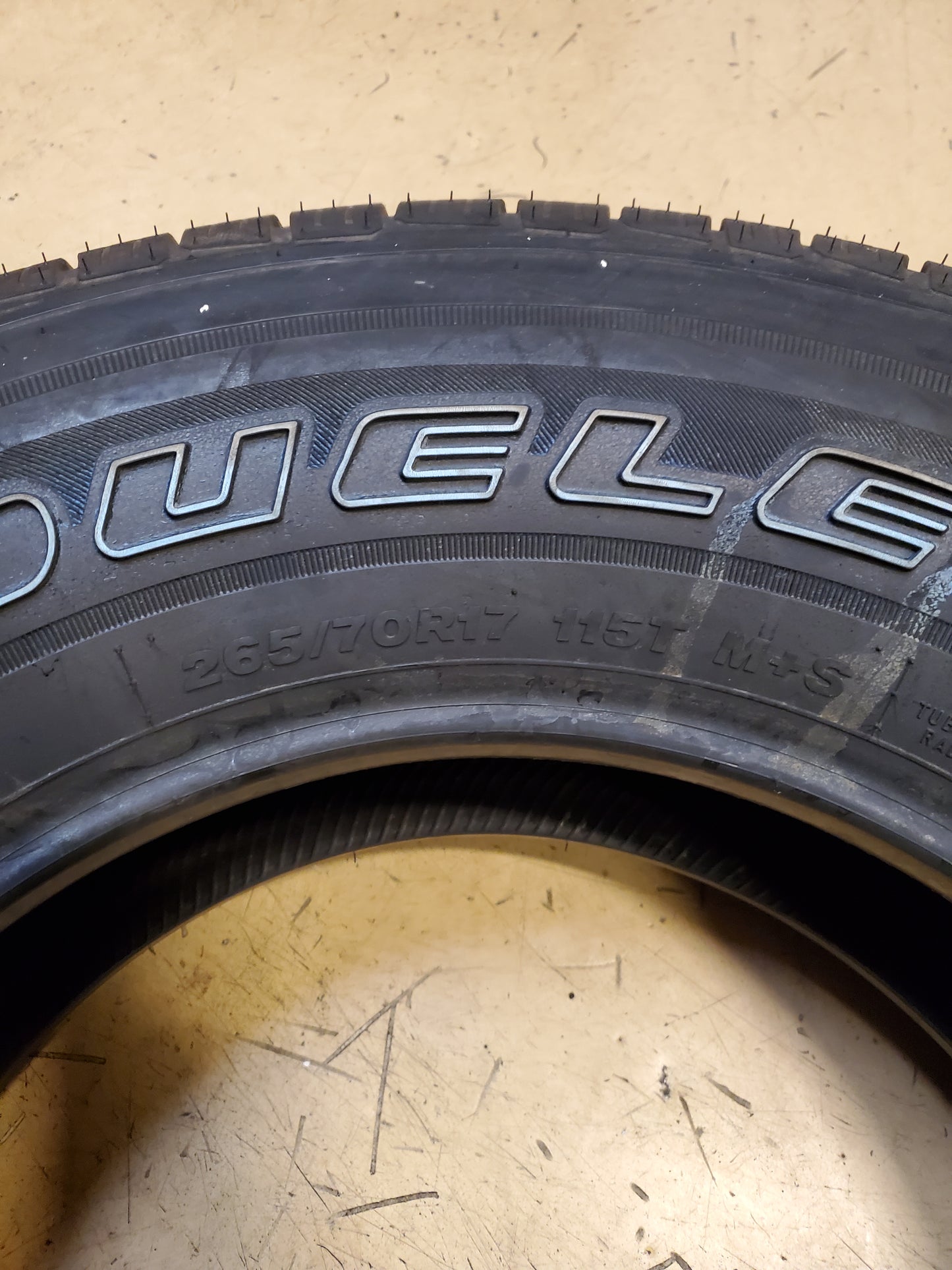 BRIDGESTONE DUELER LX OWL P 265 70 17 115T ALL SEASON TIRE 009386