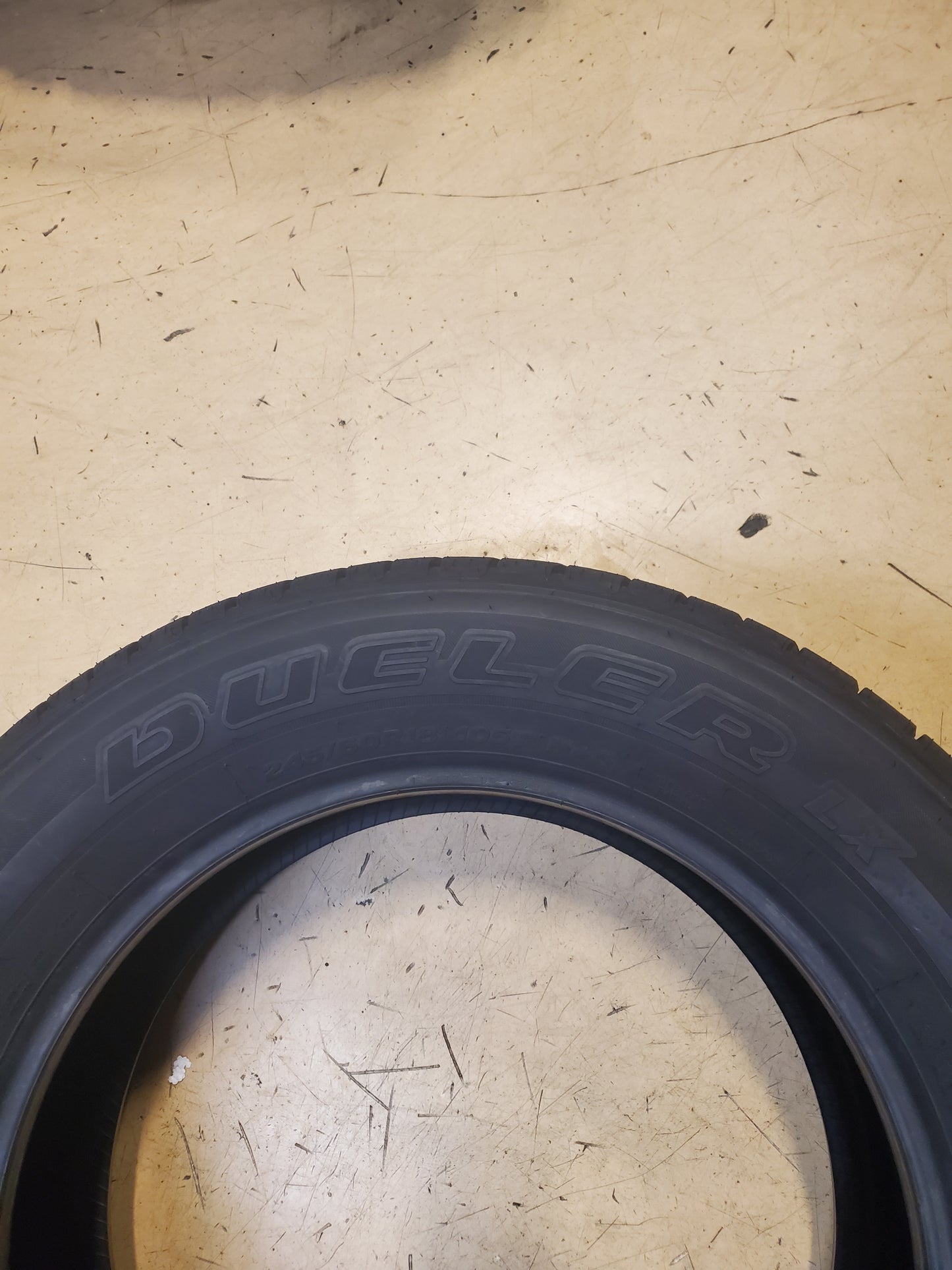 BRIDGESTONE DUELER LX BSW P 245 60 18 105T HIGHWAY TIRE 009396