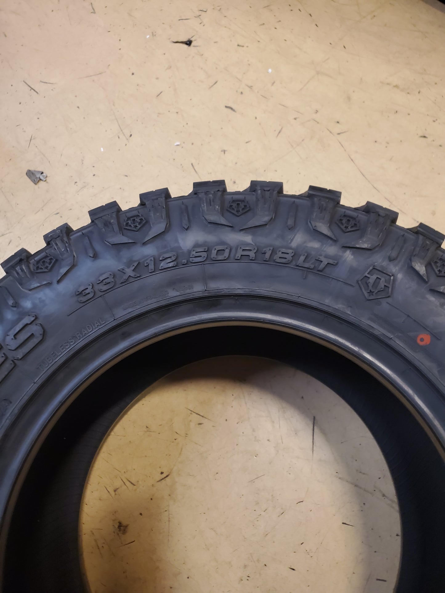 HERCULES TIS OFFROAD TT1 BSW LT 33 12.50 18 122Q 12PLY MUD TIRE 98531