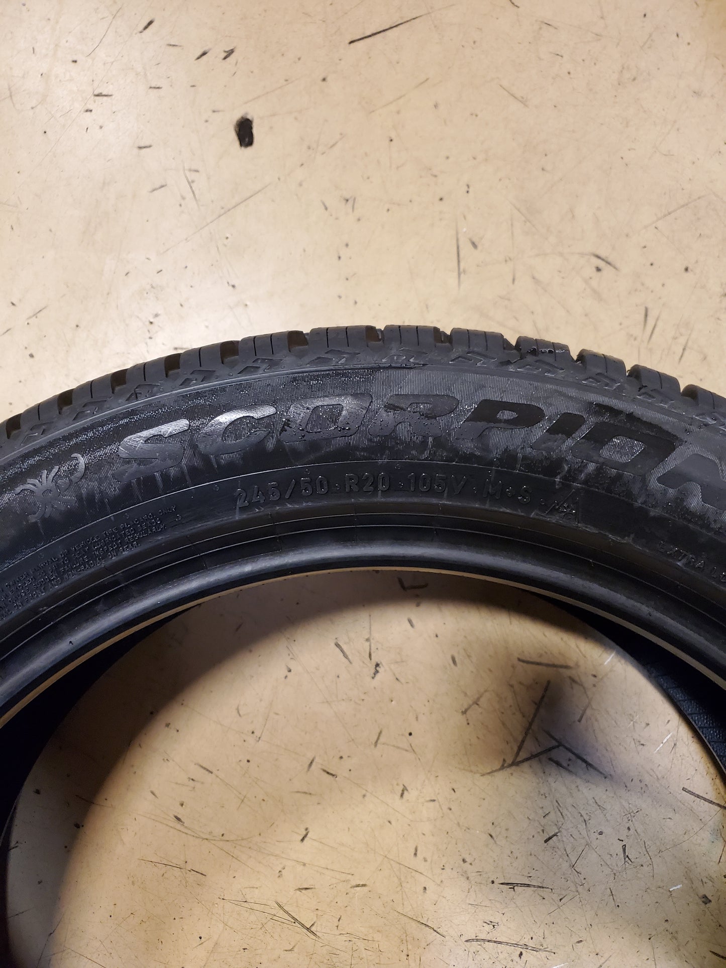 PIRELLI SCORPION WEATHERACTIVE BSW P 245 50 20 105V XL ALL SEASON TIRE 4165300