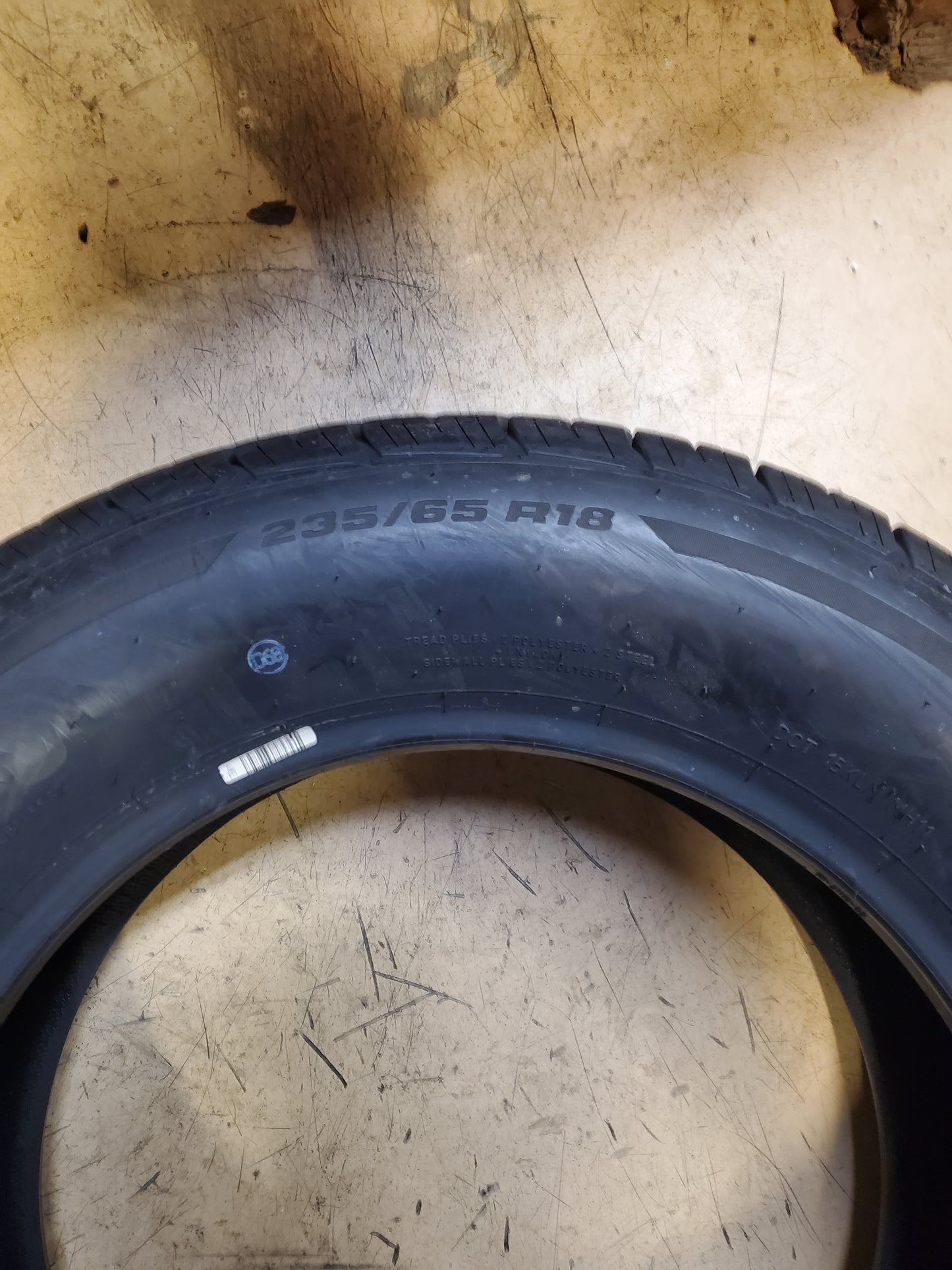 BFGOODRICH ADVANTAGE CONTROL BSW P 235 65 18 106H ALL SEASON TIRE 06377