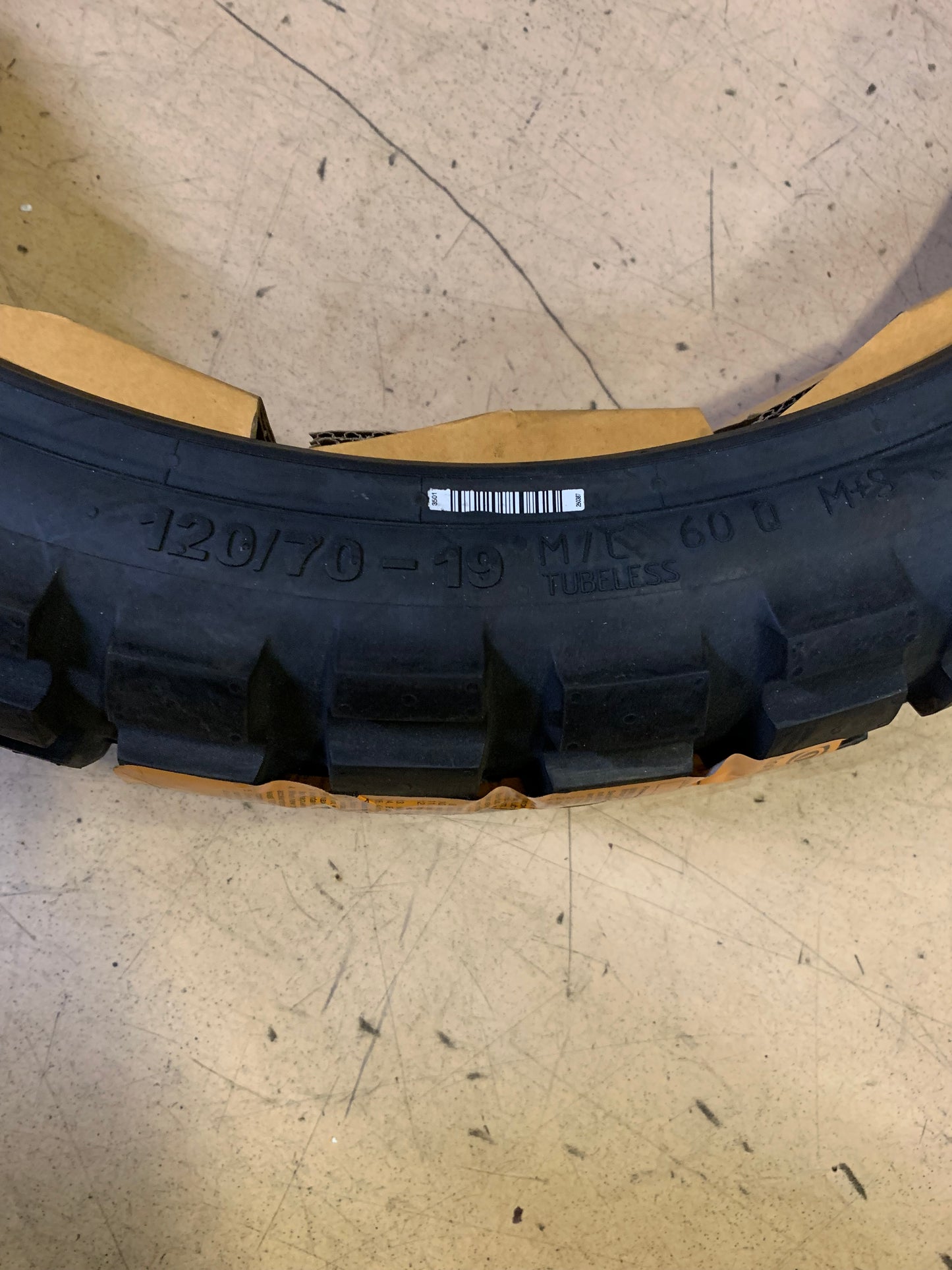 CONTINENTAL TKC 80 TWINDURO BSW 120 70 19 60Q FRONT MOTORCYCLE TIRE 02405660000