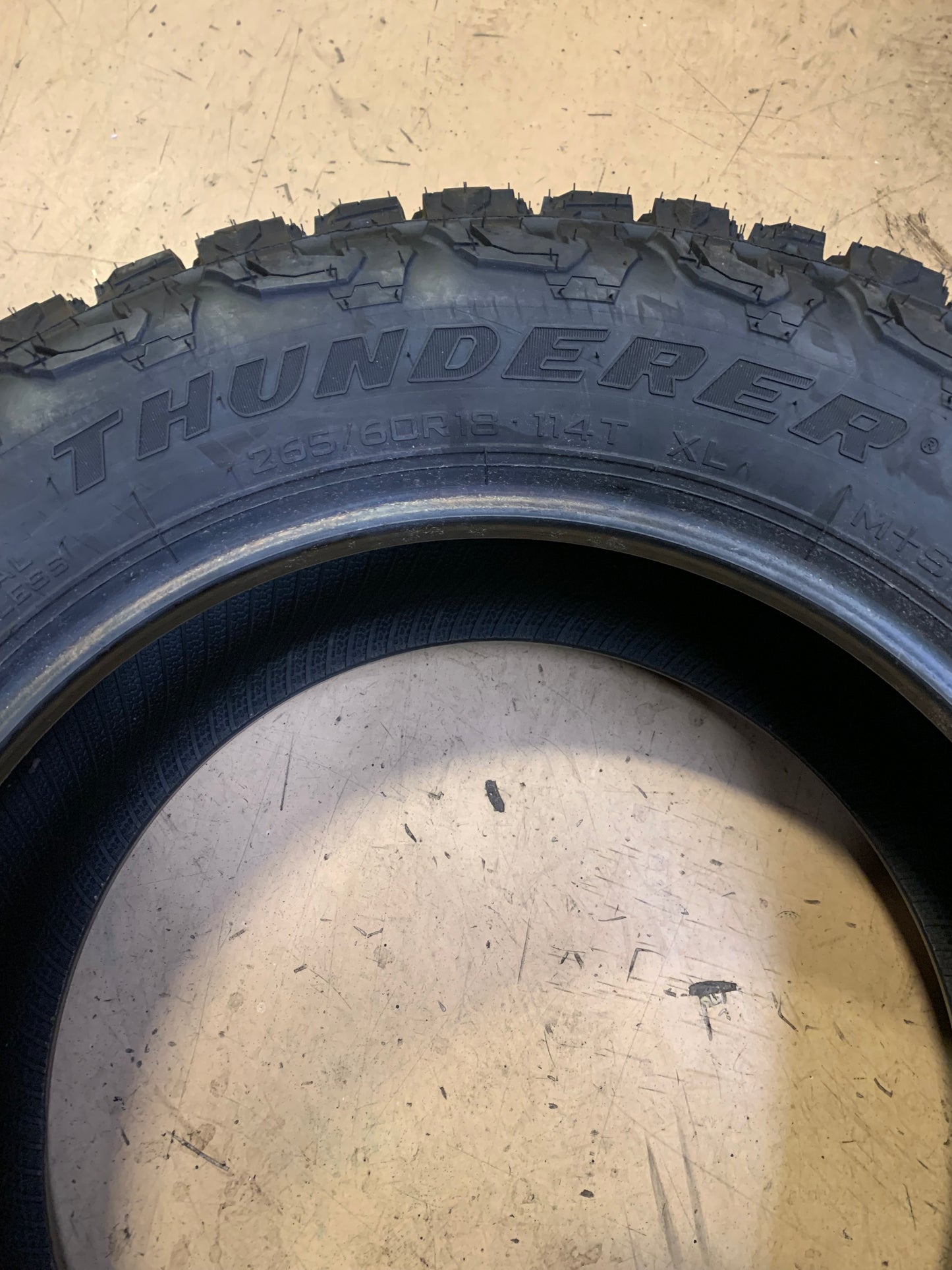 THUNDERER RANGER ATR BSW P 265 60 18 114T XL ALL TERRAIN TIRE TH1719