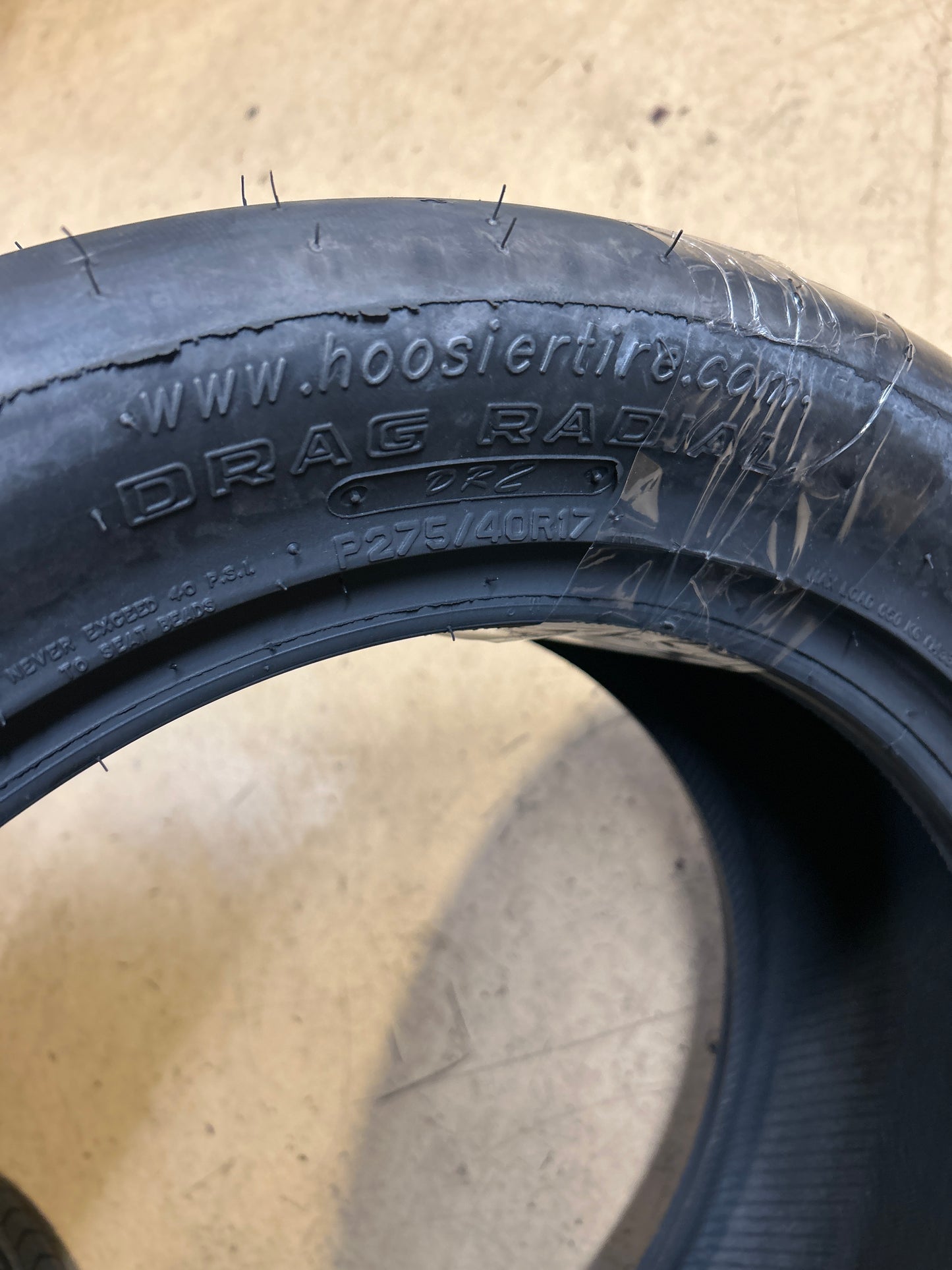 2 HOOSIER DOT RADIAL DR2 BSW P 275 40 17 DRAG RACING TIRE 17330DR2