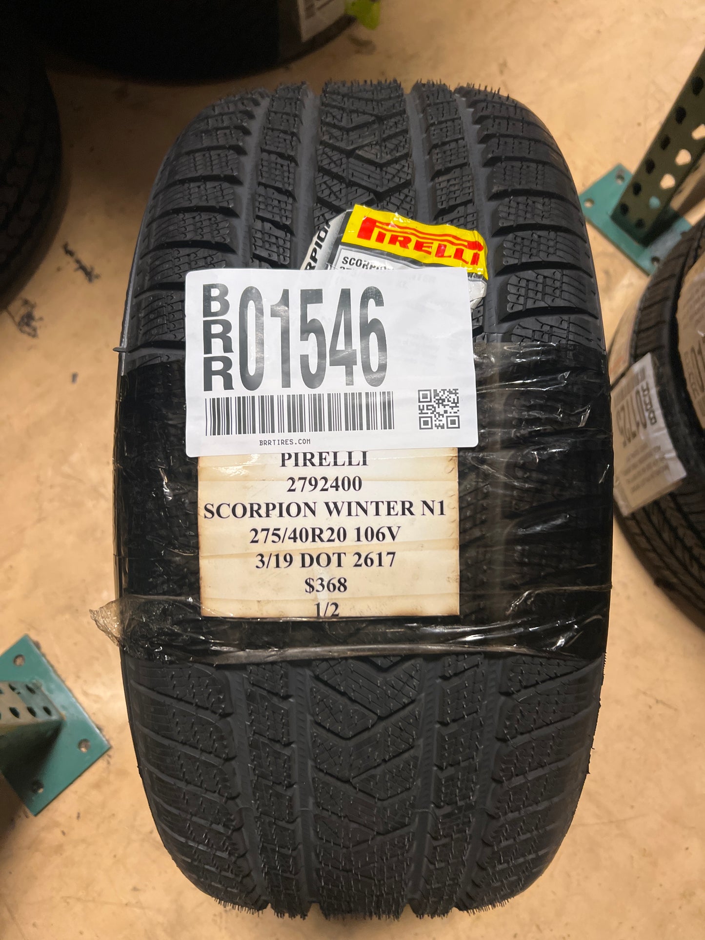 2 NOS PIRELLI SCORPION WINTER N1 P 275 40 20 106V XL WINTER TIRE 2792400