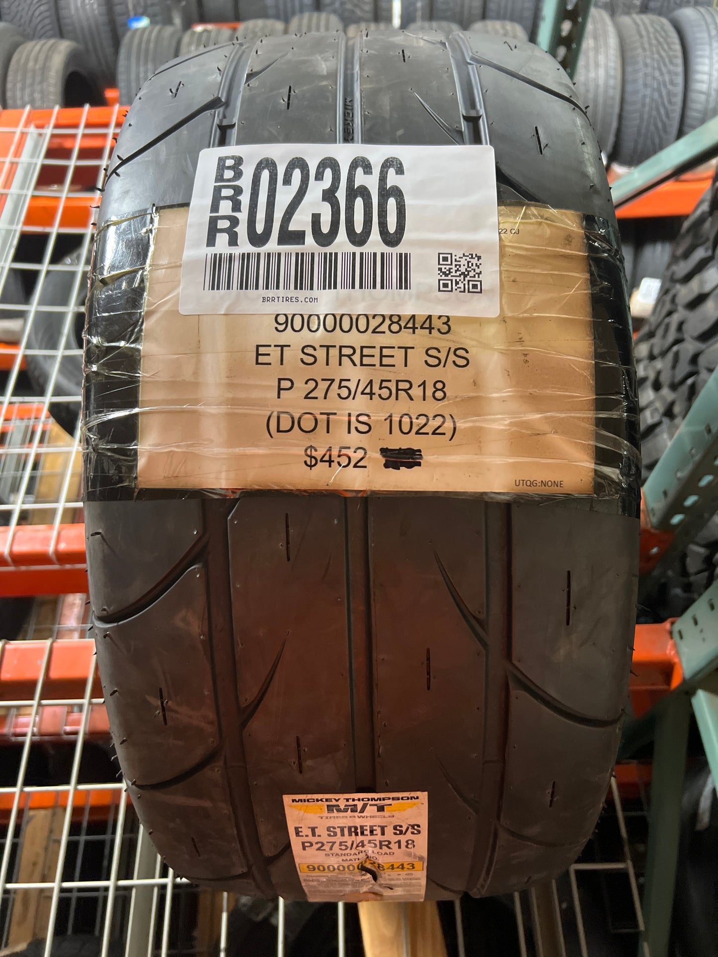 NEW MICKEY THOMPSON ET STREET S/S P 275 45 18 DRAG RACING TIRE 90000028443