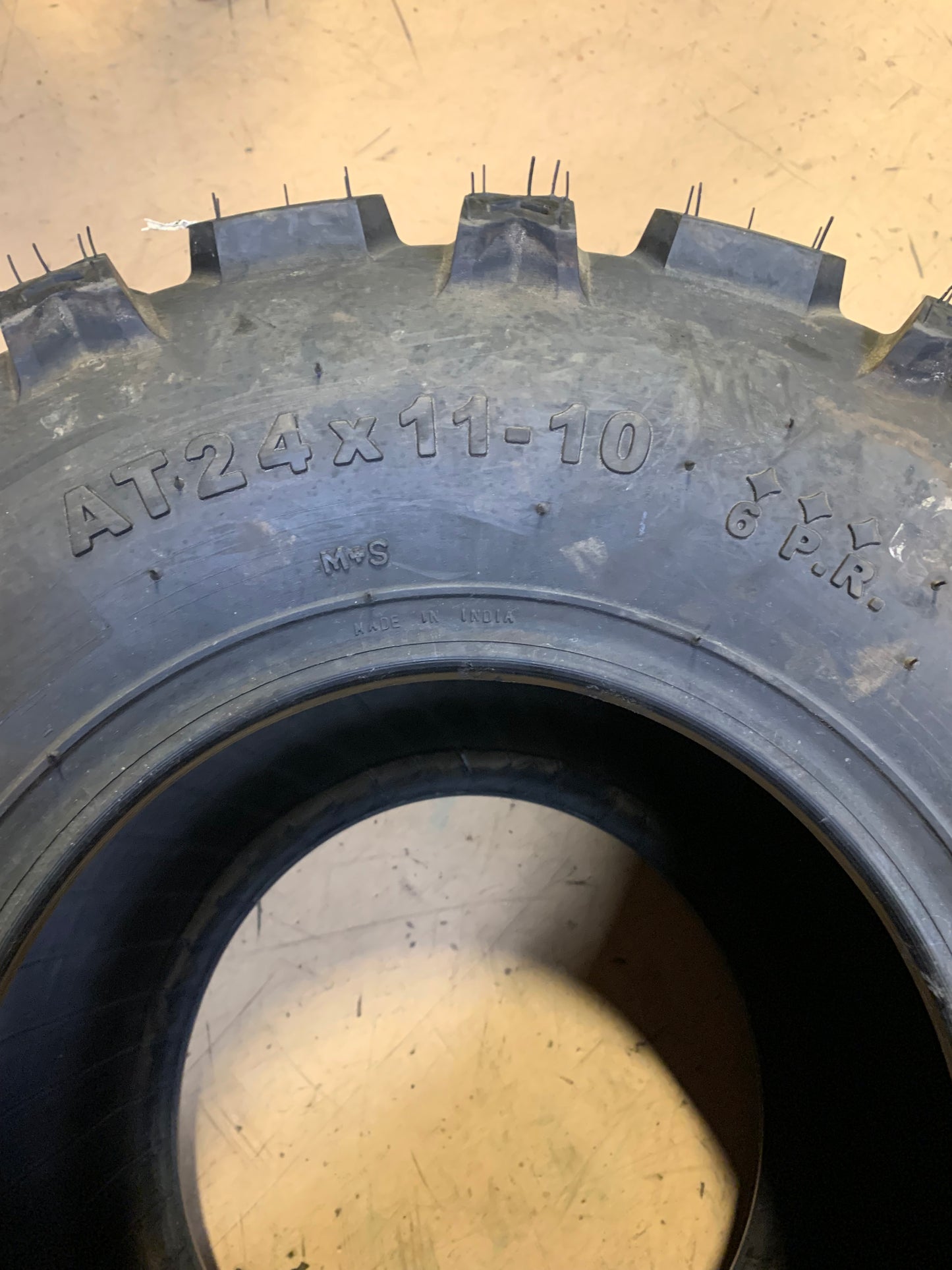 NOS BKT W207 BSW AT 24 11 10 52J 6PLY ATV/UTV TIRE B94001767