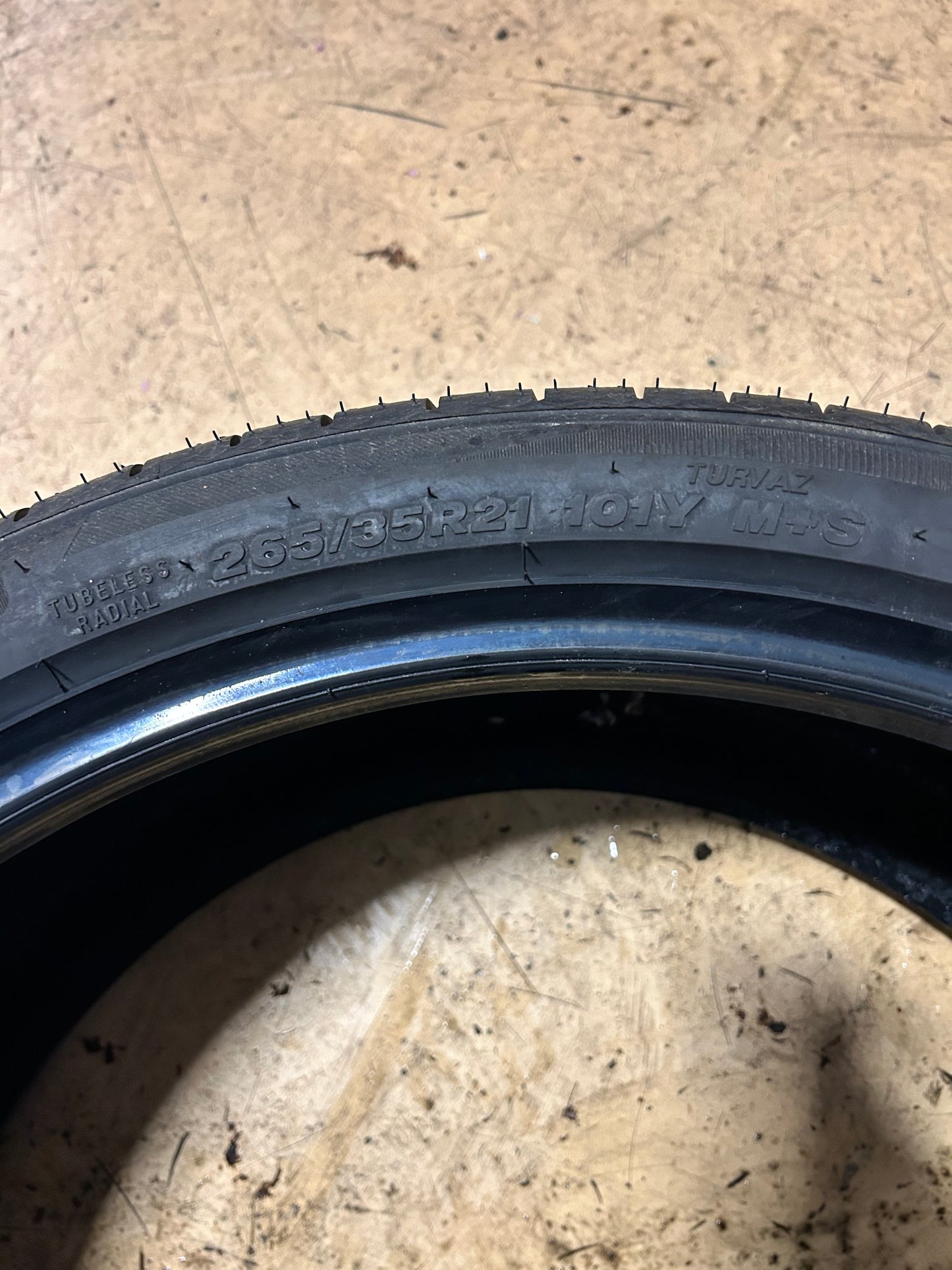 2 BRIDGESTONE TURANZA EV BSW P 265 35 21 101Y XL ALL SEASON TIRE 014282