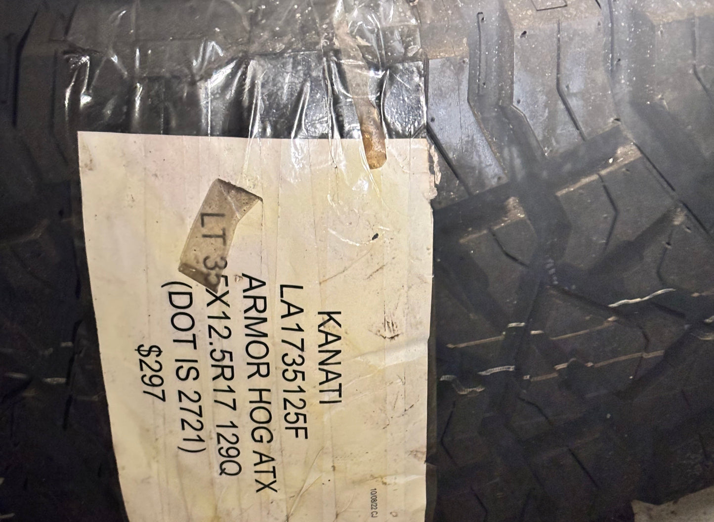 KANATI ARMOR HOG ATX BSW LT 35 12.5 17 129Q LRF 12PLY ALL TERRAIN TIRE LA1735125F