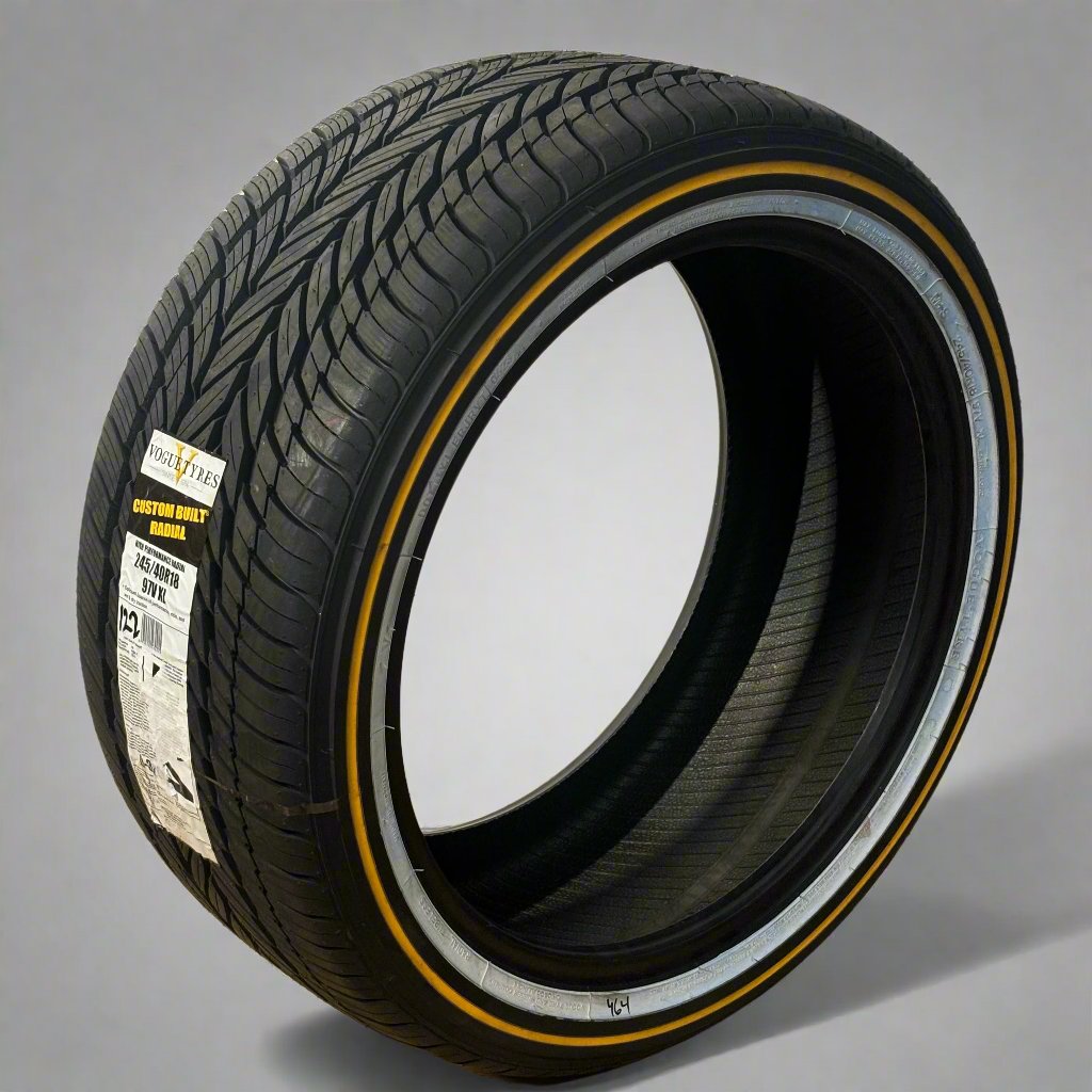 VOGUE CUSTOM BUILT RADIAL WHITE/GOLD P 245 40 18 97V XL PERFORMANCE A/S TIRE 03206590