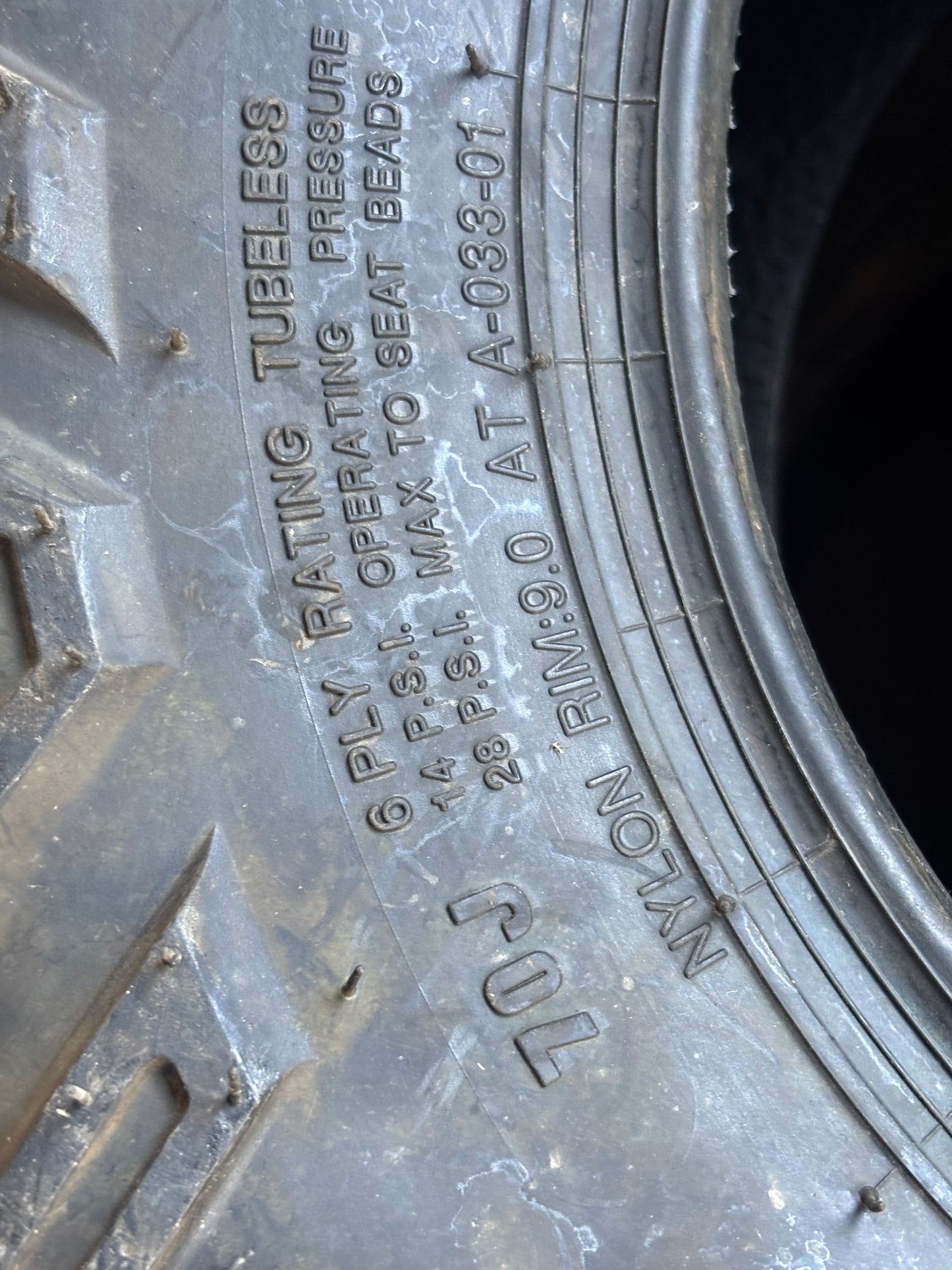 NOS SUNF POWER A033 BSW AT 25 11 12 70J 6PLY ATV/UTV TIRE 251112