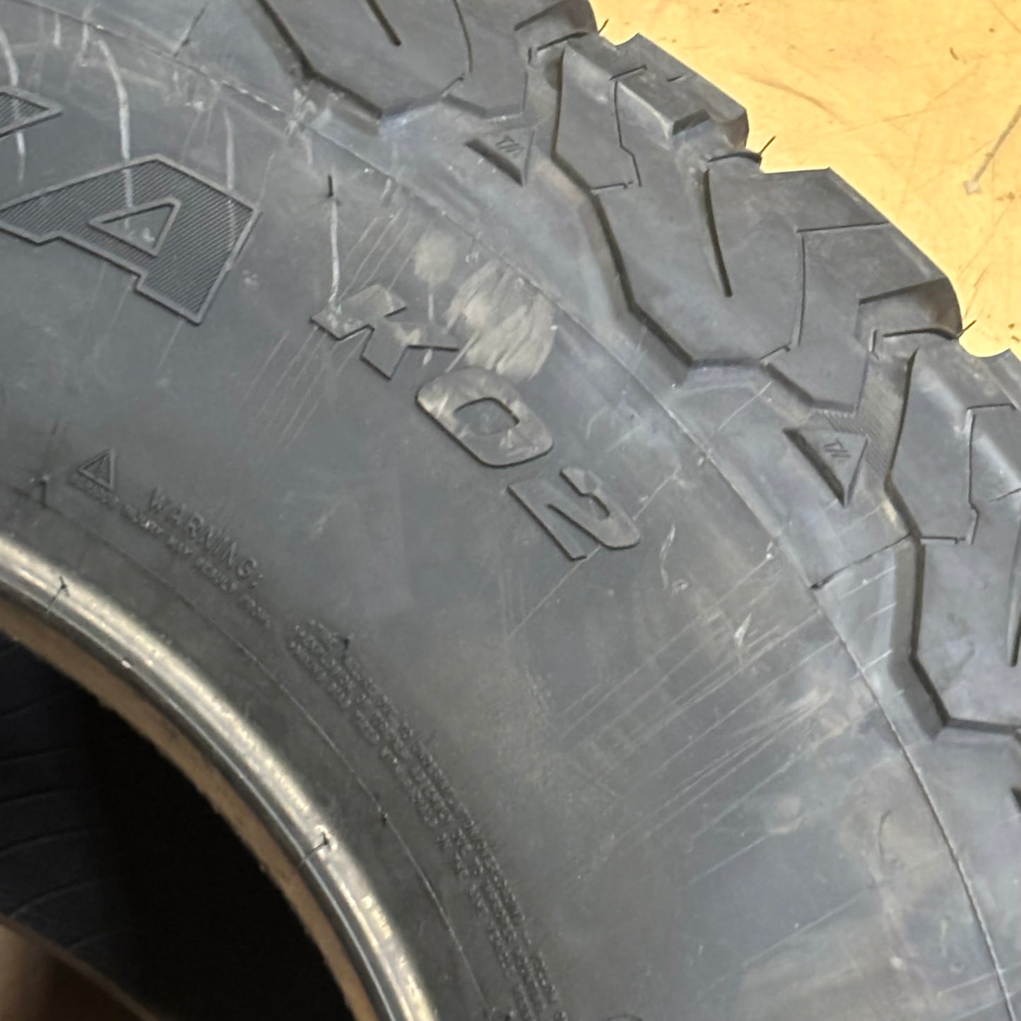 BFGOODRICH ALL TERRAIN T/A KO2 BSW LT 37 13.5 18 128R LRE 10PLY TIRE 55005 ALL TERRAIN