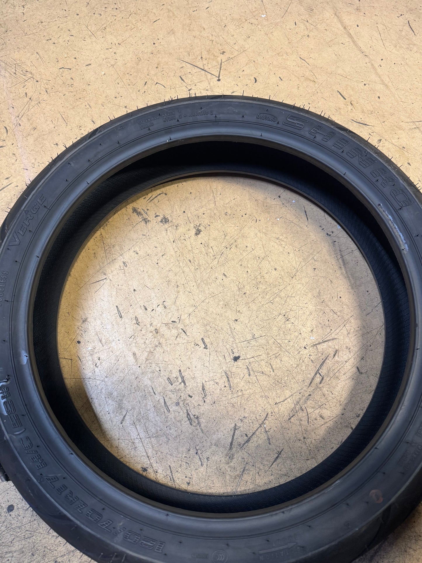 SHINKO 011 VERGE BSW 120 7017 58W FRONT MOTORCYCLE TIRE 874081