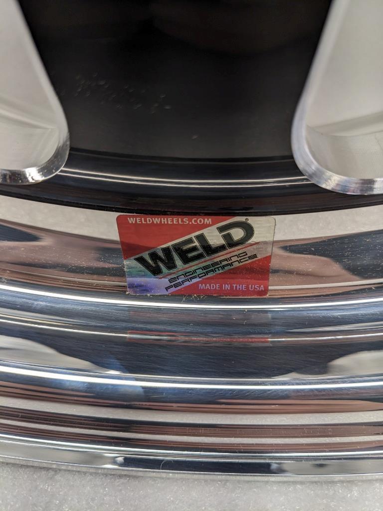 1 WELD 71HB8050A21A S71 WHEEL 18X5 5X114.3 ET-23 BLACK CENTER POLISHED NEW B2