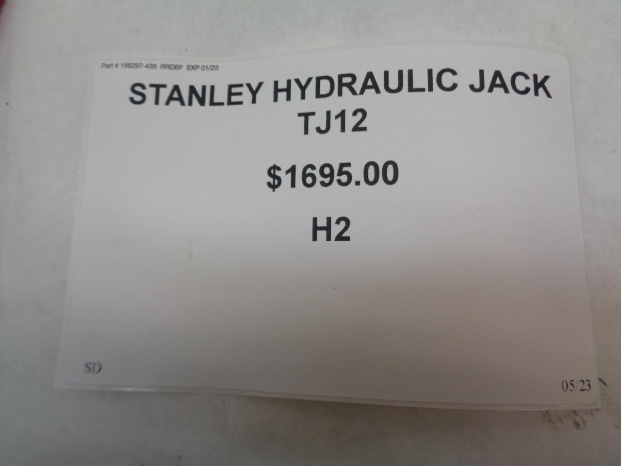 STANLEY HYDRAULIC RAILROAD TRACK JACK TJ12 H2