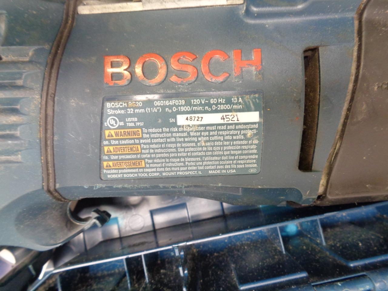 USED INCOMPLETE BOSCH RECIPROCATING SAW RS20 060164F039 120 V-60Hz 13A BSR35