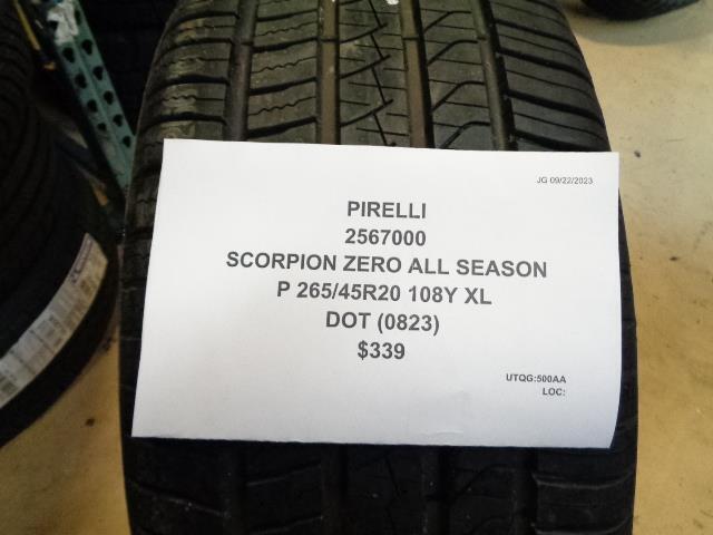 PIRELLI SCORPION ZERO ALL SEASON P 265 45 20 108Y XL TIRE 2567000 BQ4