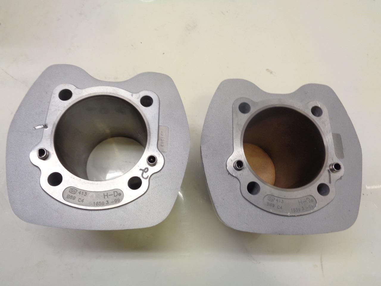 1 PAIR OF HARLEY DAVIDSON CYLINDER HEAD JUGS B69 C4 1659 3-99 R15