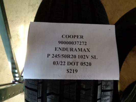 1 NEW TIRE COOPER ENDURAMAX 245 50 20 102V SL 90000037272