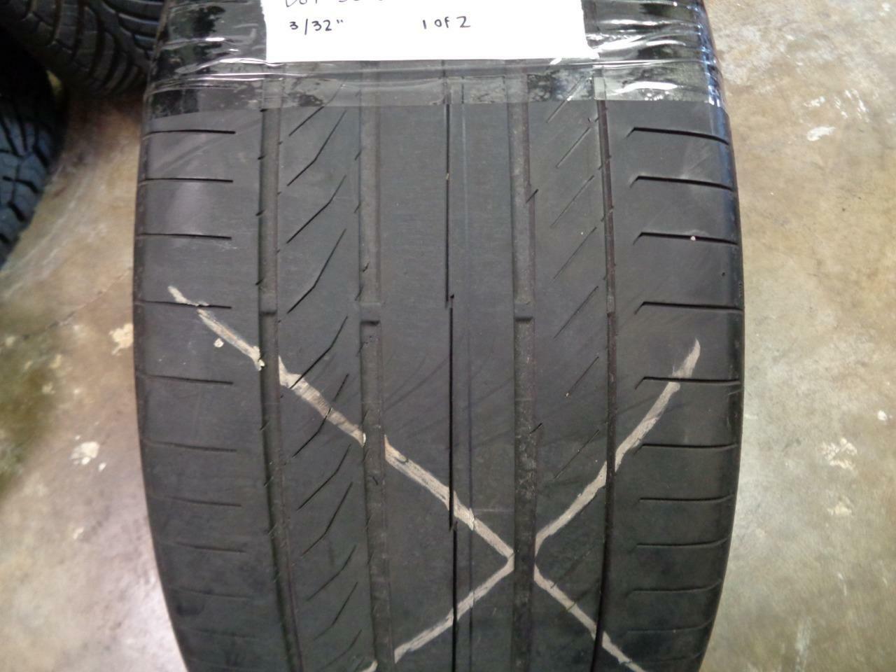 1 USED CONTINENTAL CONTISPORTCONTACT 5P (N0) 295 35 21 103Y 3/32" TIRE 354228000
