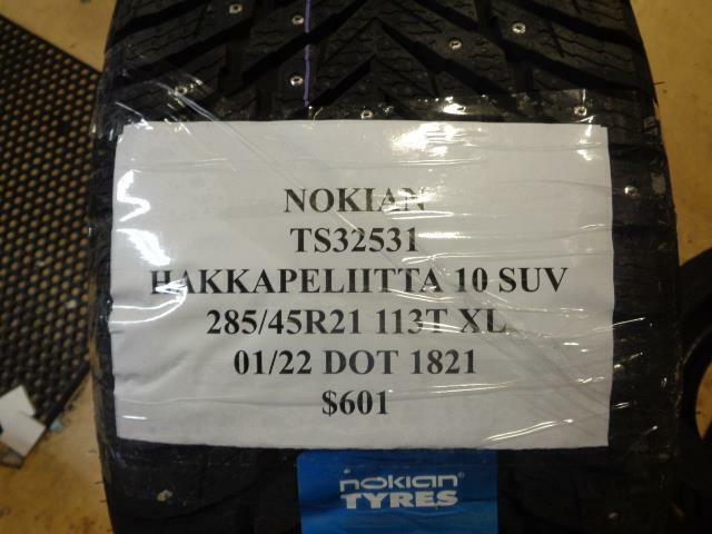 1 New Tire NOKIAN Hakkapeliitta 10 SUV 285 45 21 113T XL TS32531